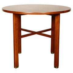 Edward Wormely X Base Walnut Side Table for Dunbar
