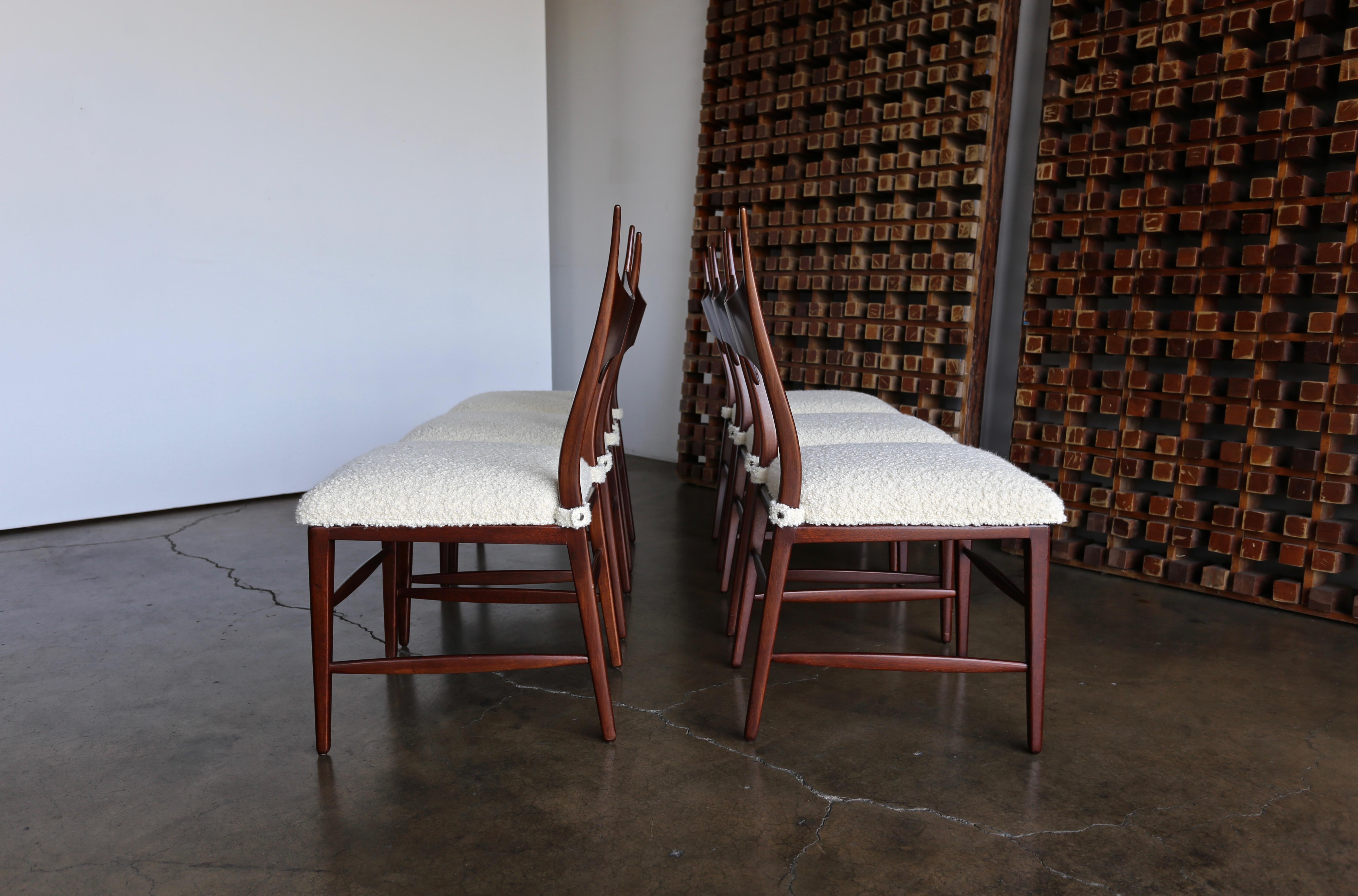 Edward Wormley 5580 Dining Chairs for Dunbar, 1950s 2