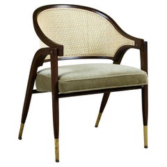 Poltrona con struttura ad A di Edward Wormley per Dunbar