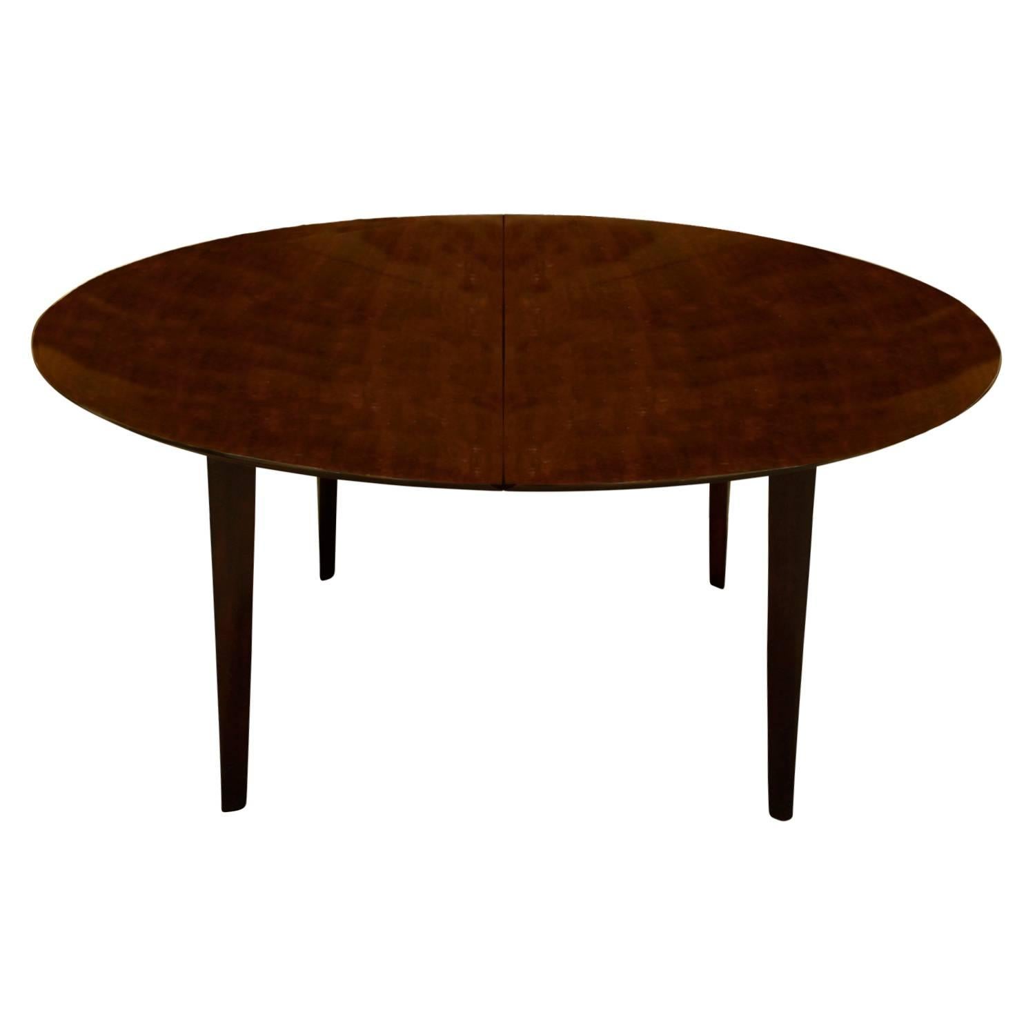 Mid-Century Modern Edward Wormley Angular Leg Walnut Dining Table, 1950s ‘Signed’