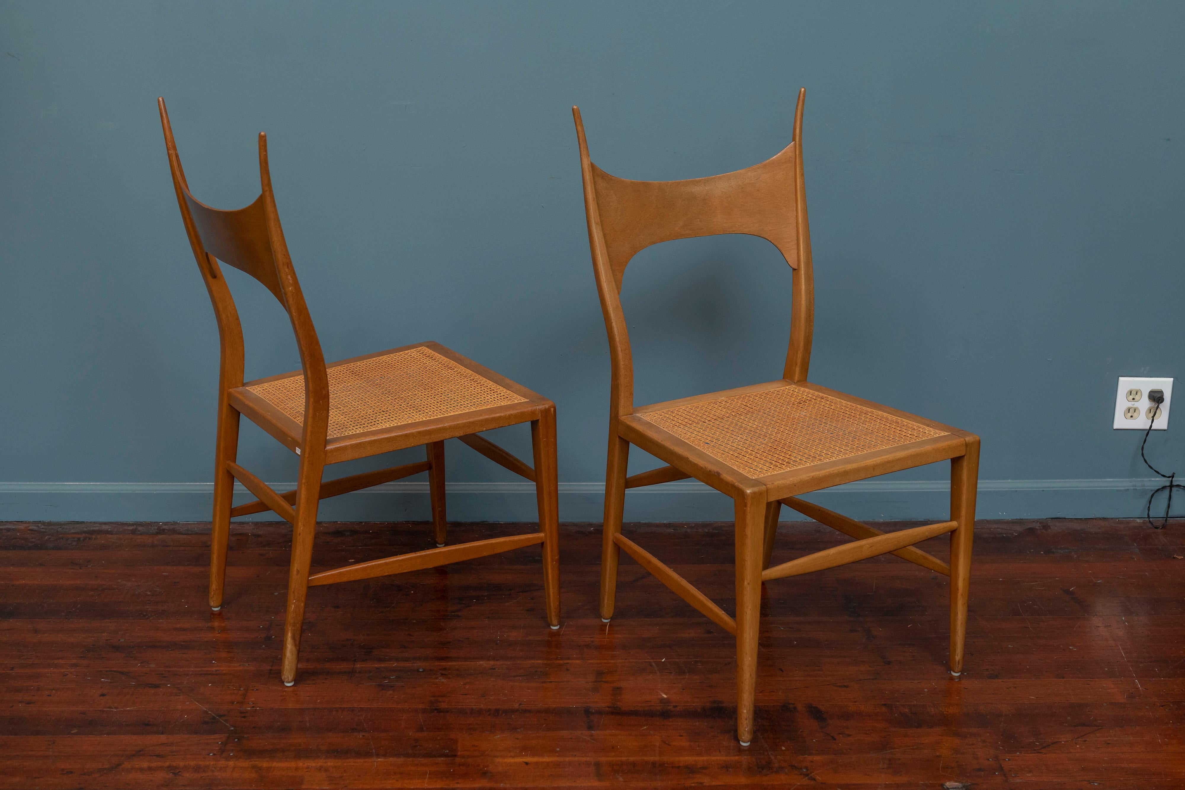 Edward Wormley Antler Chairs for Dunbar, Model 5580 For Sale 5