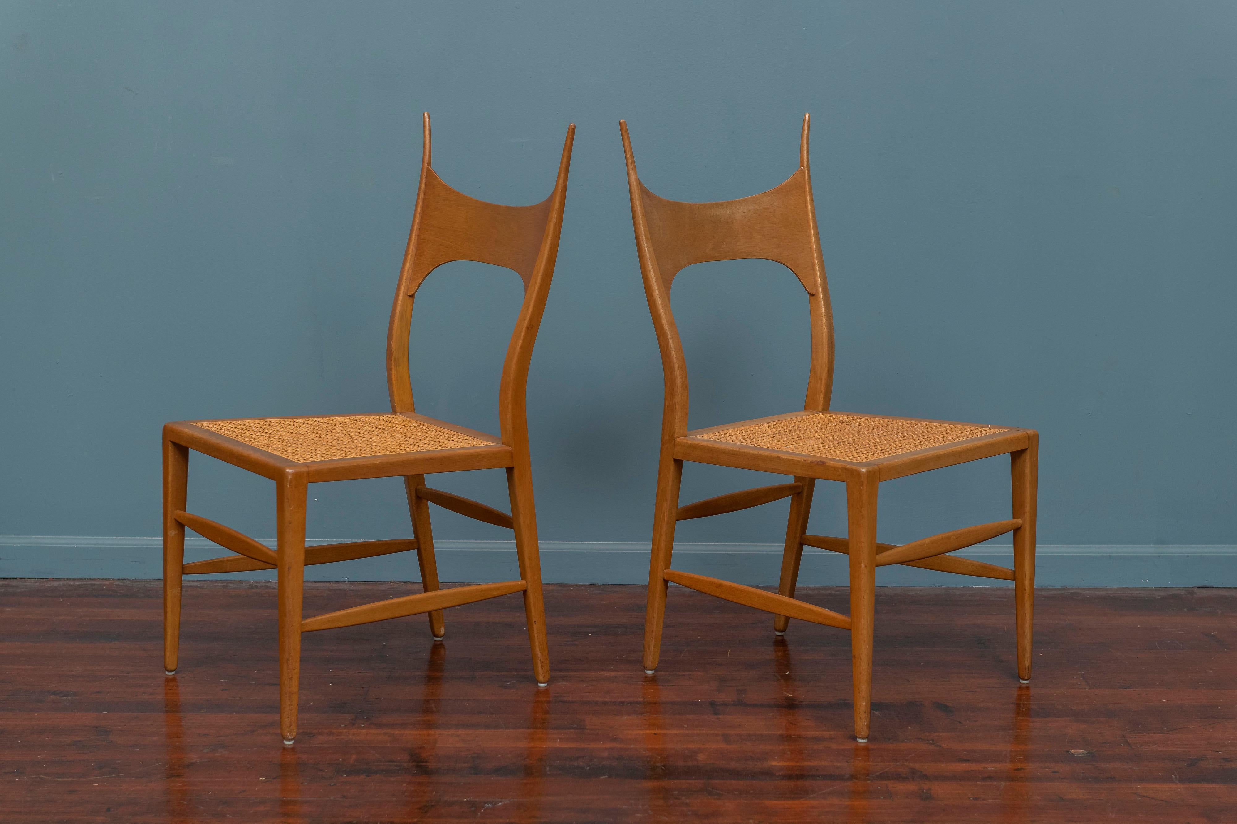 Mid-Century Modern Edward Wormley Antler Chairs for Dunbar, Model 5580 For Sale