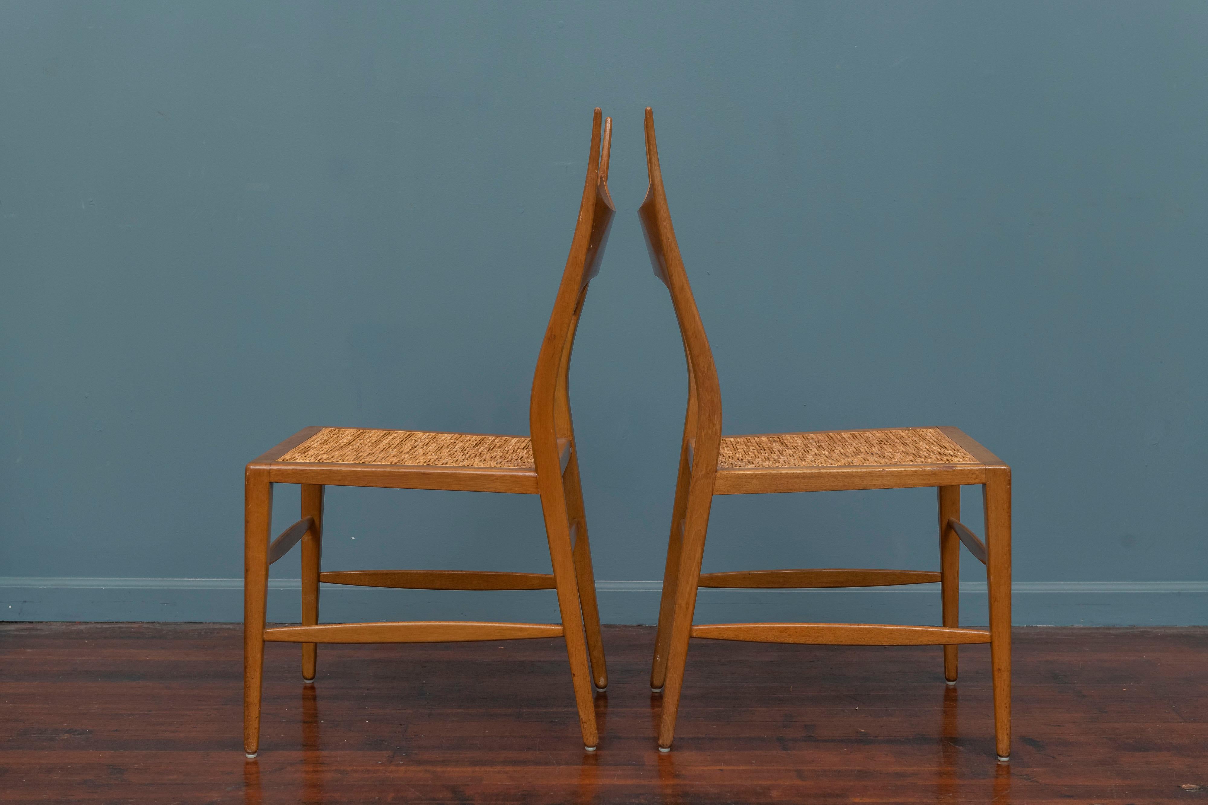 Mid-20th Century Edward Wormley Antler Chairs for Dunbar, Model 5580 For Sale