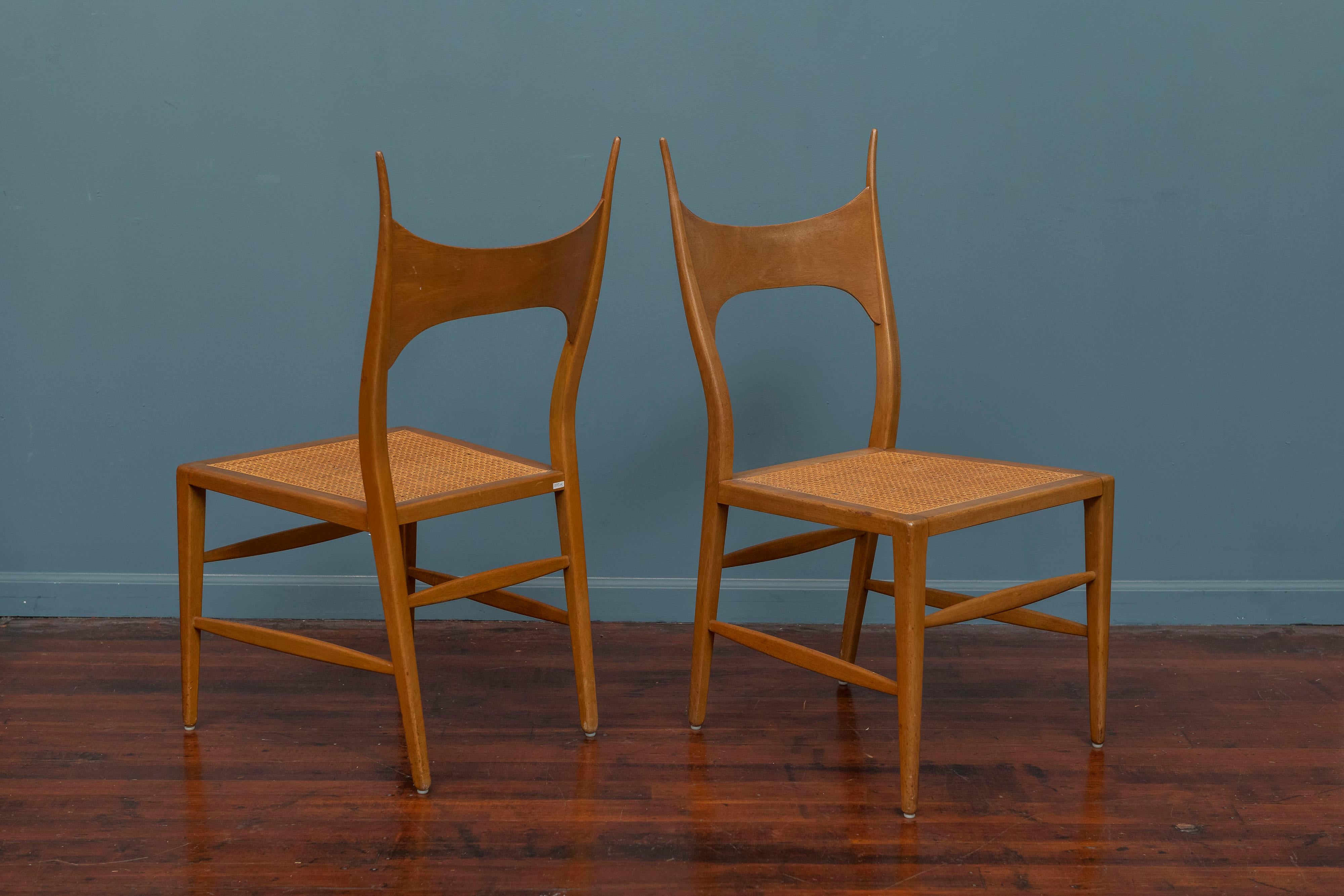 Edward Wormley Antler Chairs for Dunbar, Model 5580 For Sale 1