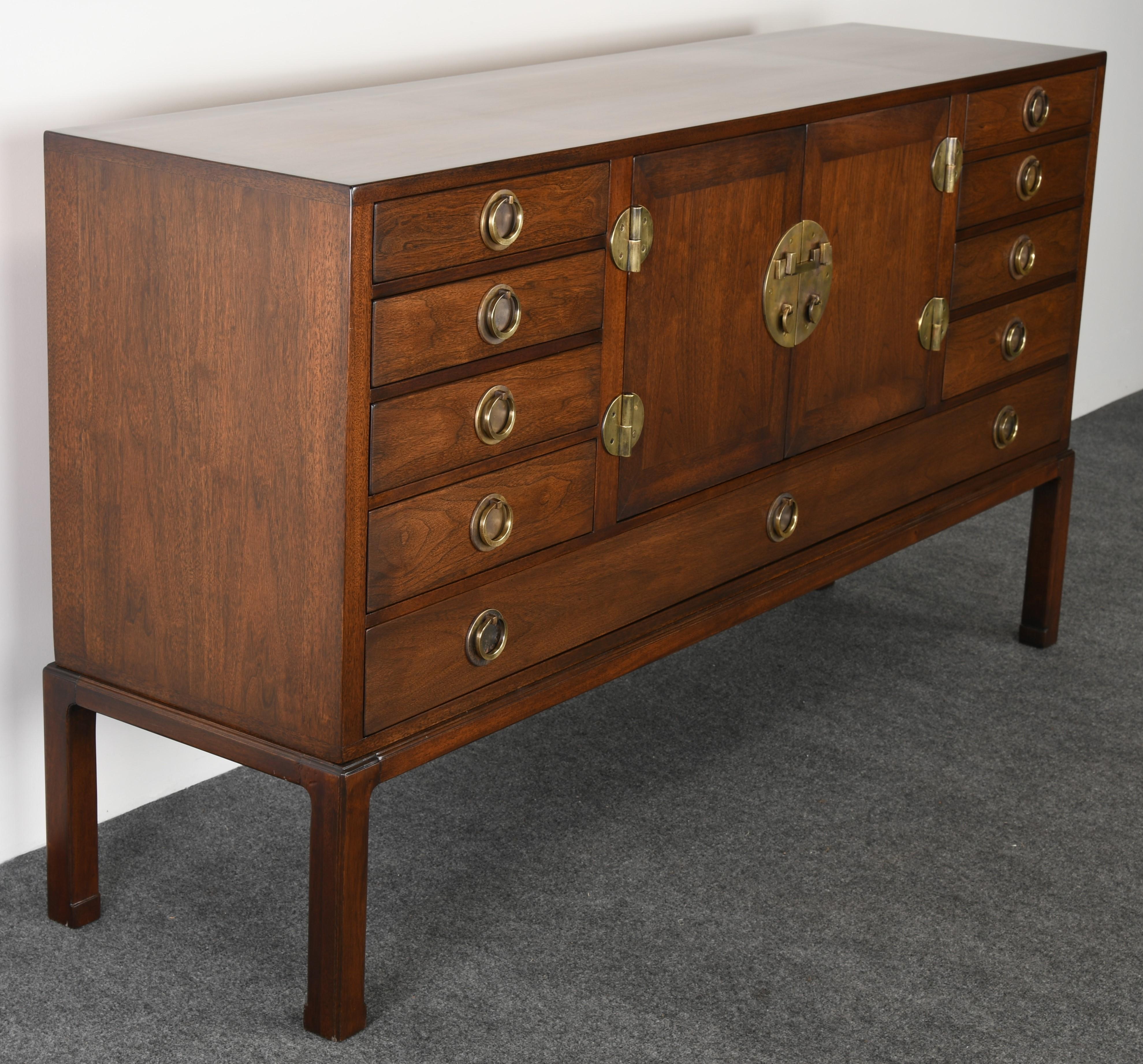 American Edward Wormley Asian Credenza for Dunbar Modern, 1950s