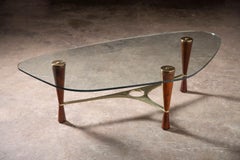 Edward Wormley Asymmetric Coffee Table for Dunbar Model 5309