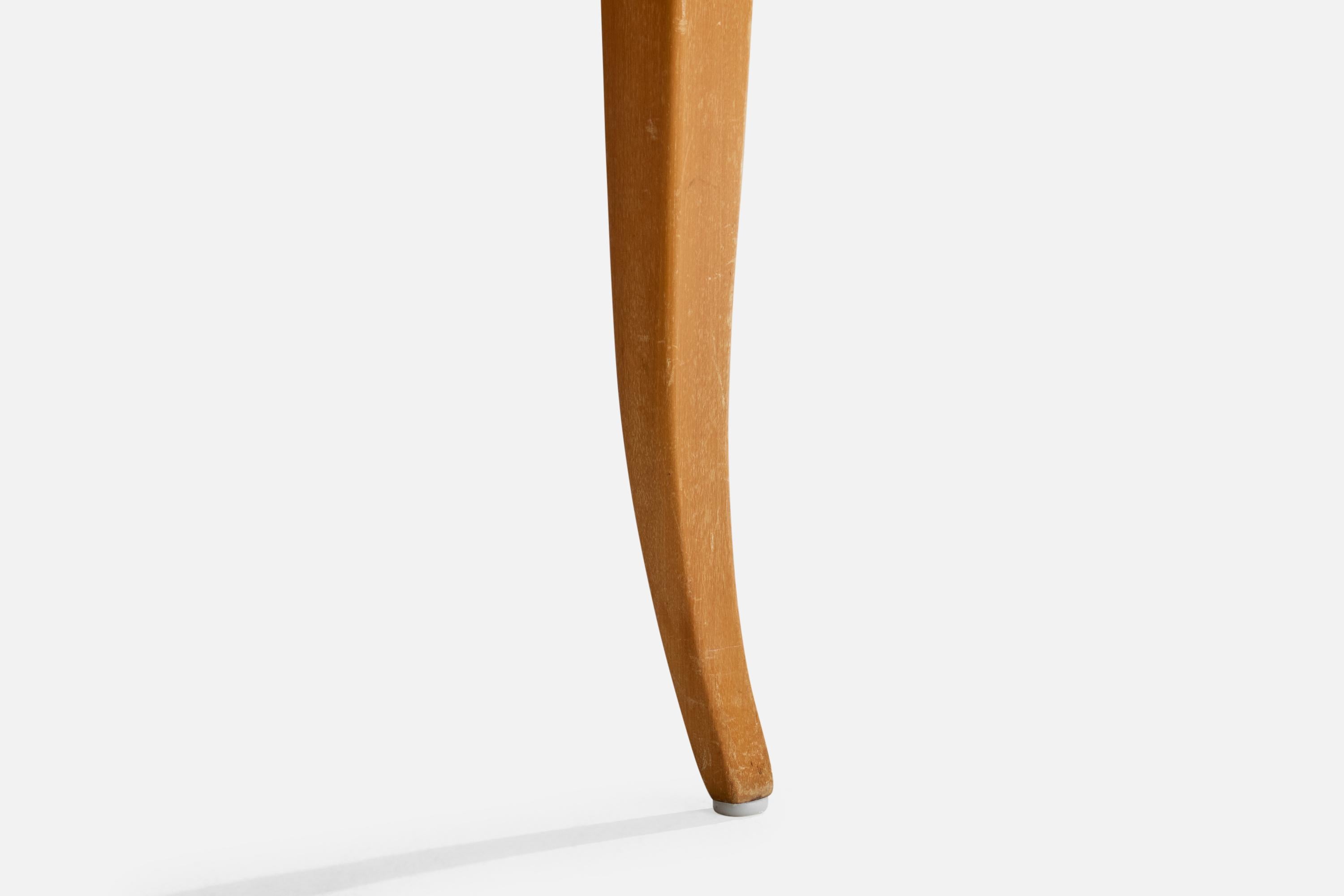 Edward Wormley Attribution, Armchairs, Wood, Cane, Fabric, USA, 1950s For Sale 8