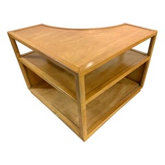 Edward Wormley for Dunbar Bleached Mahogany Corner Table