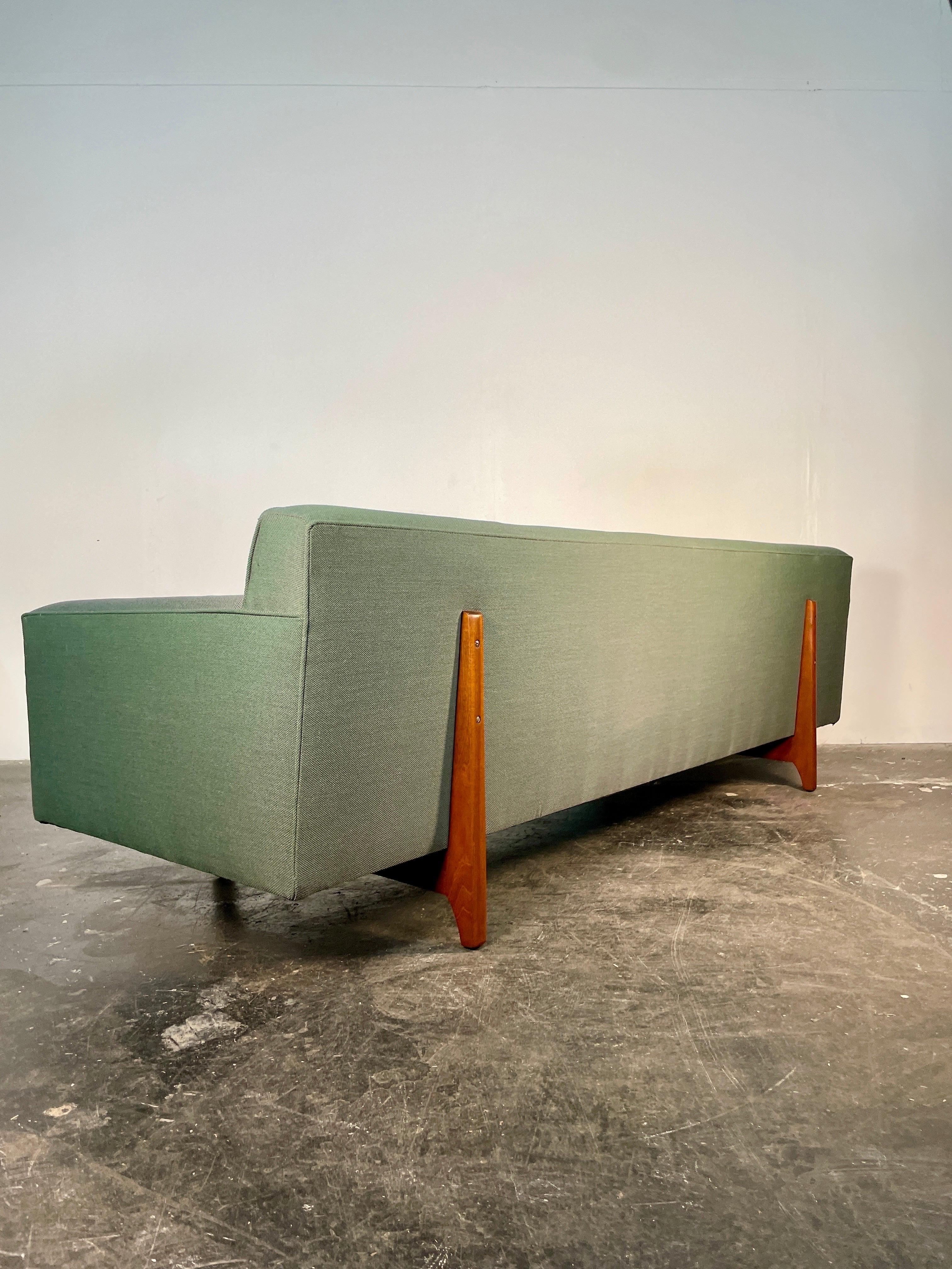 Mid-20th Century Edward Wormley Bracket Back Sofa for Dunbar For Sale