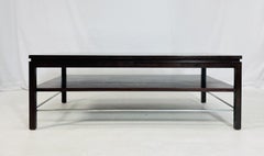 Couchtisch aus Nussbaum und Chrom von Edward Wormley für Dunbar, USA 1950er Jahre