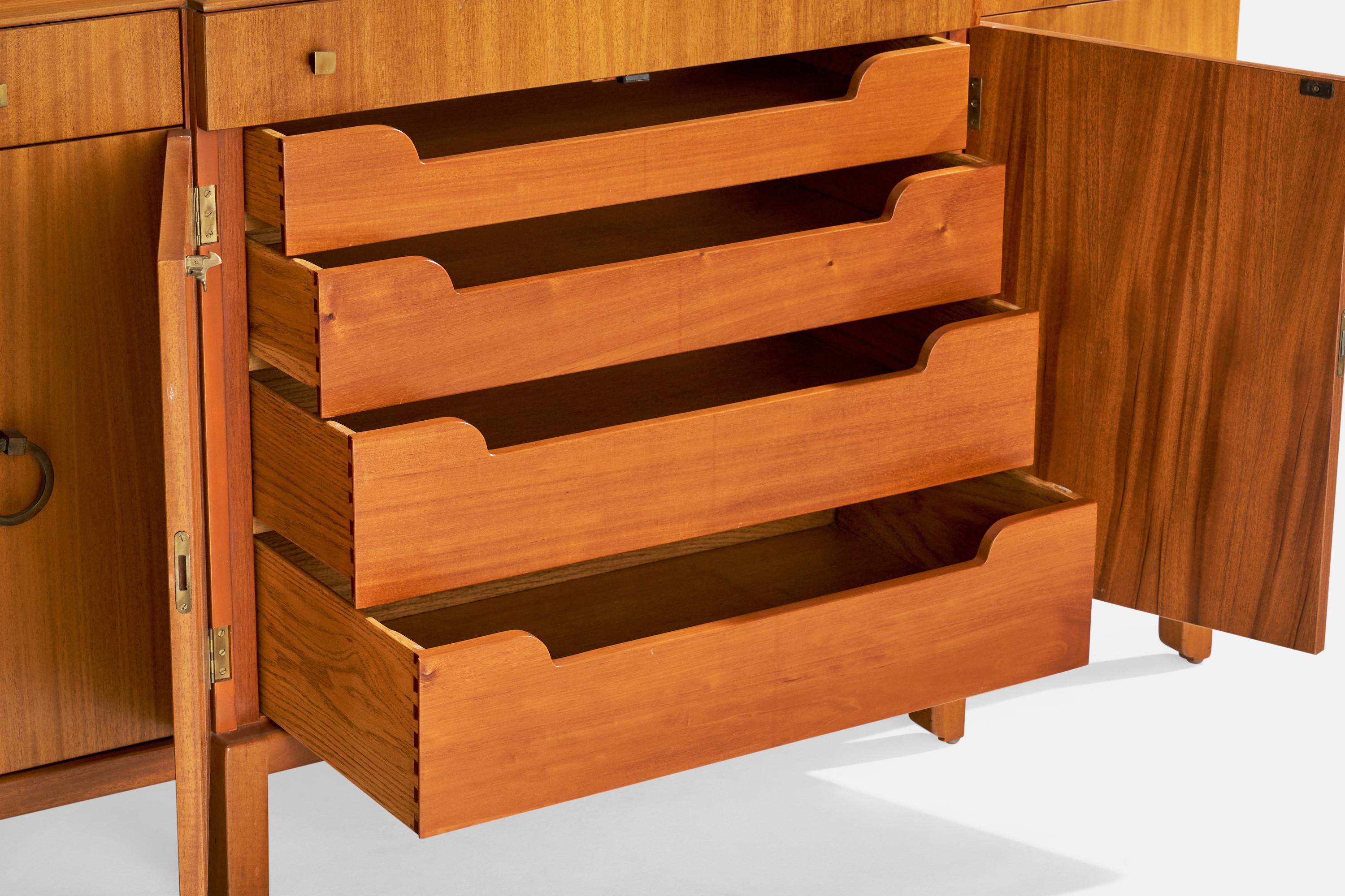 Edward Wormley, Cabinet, Mahogany, Brass, USA, 1950s For Sale 13