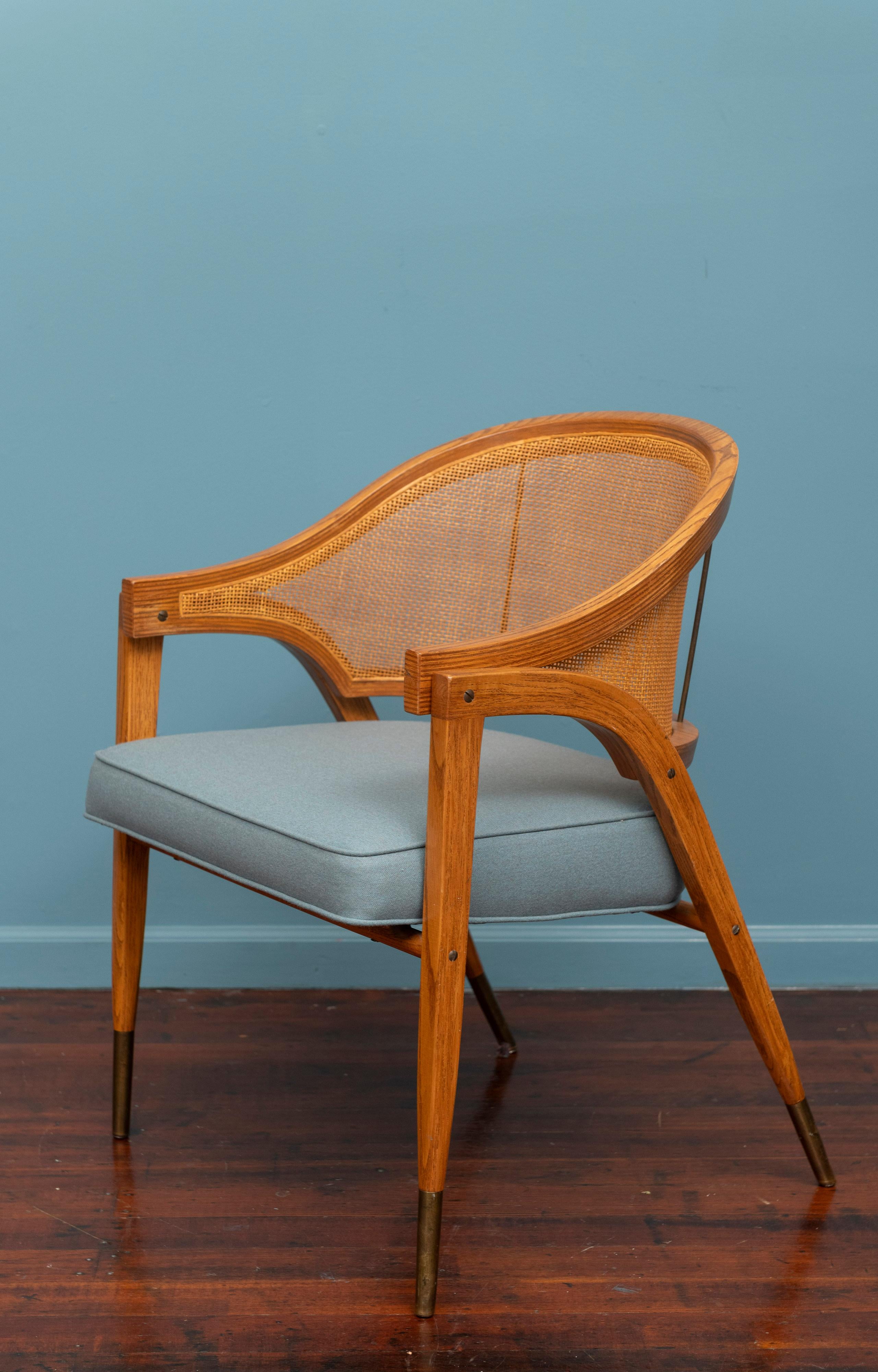 Silla de capitán Edward Wormley para Dunbar, Model 5480 Estadounidense en venta