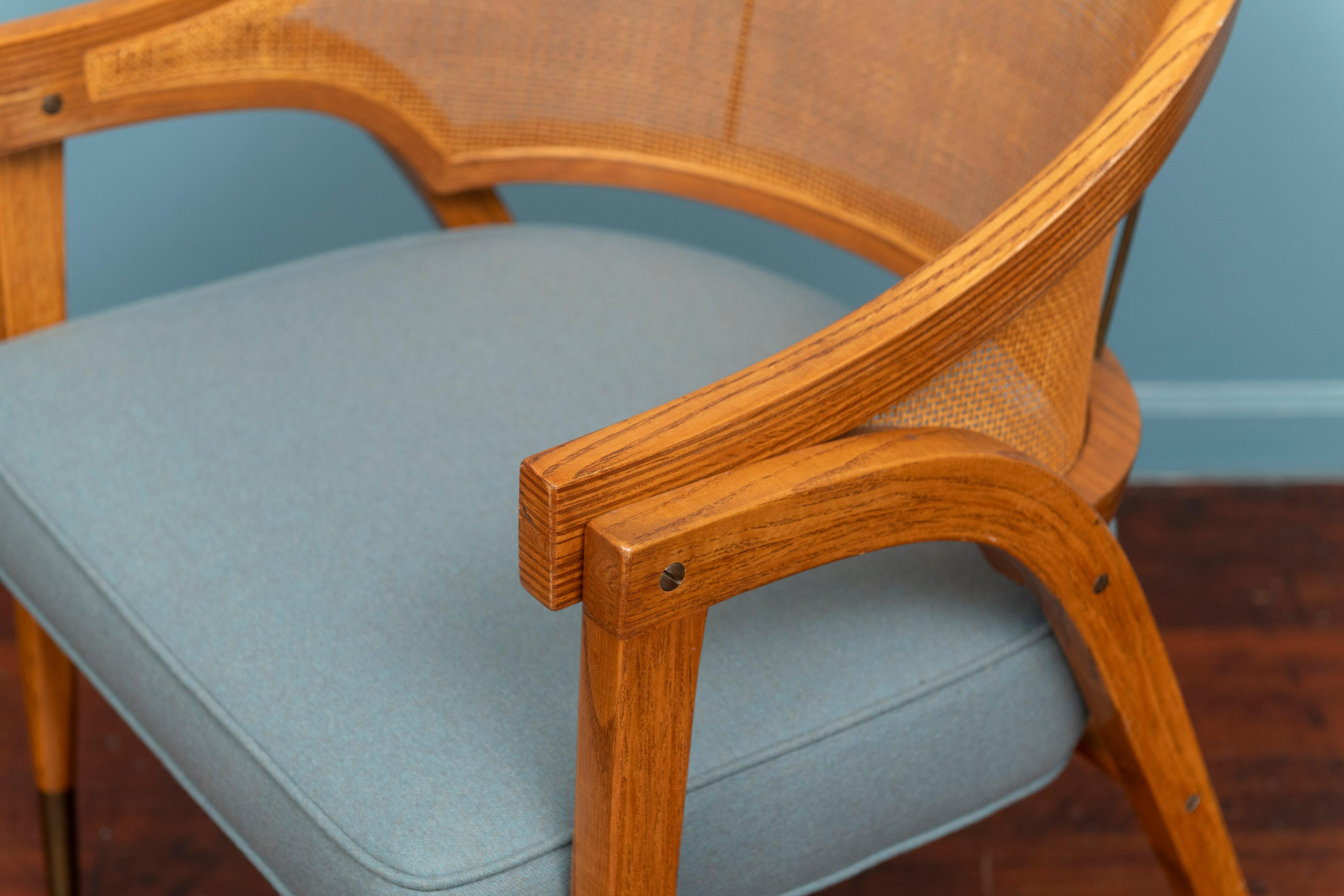 Silla de capitán Edward Wormley para Dunbar, Model 5480 en Bueno estado para la venta en San Francisco, CA