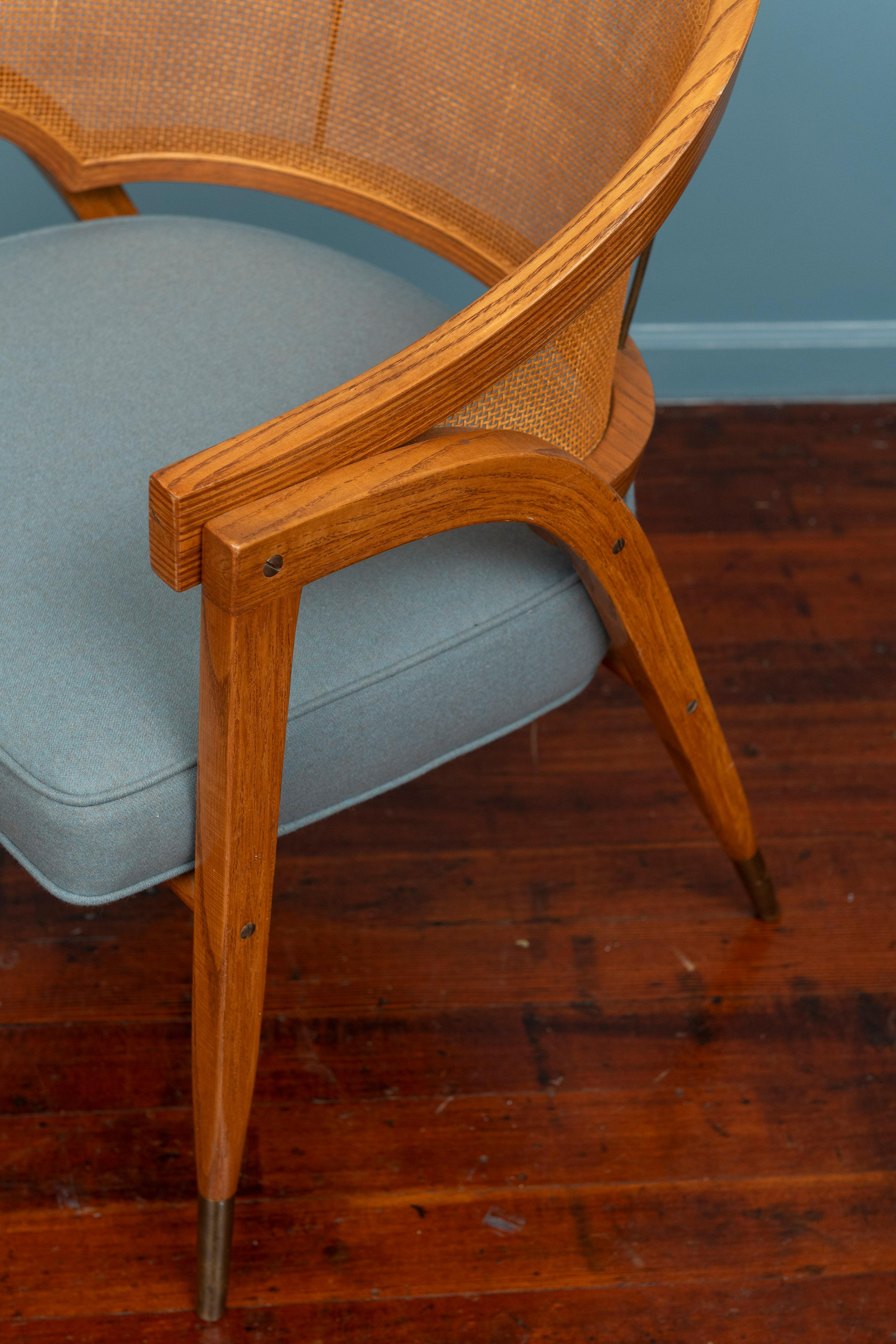 Silla de capitán Edward Wormley para Dunbar, Model 5480 mediados del siglo XX en venta