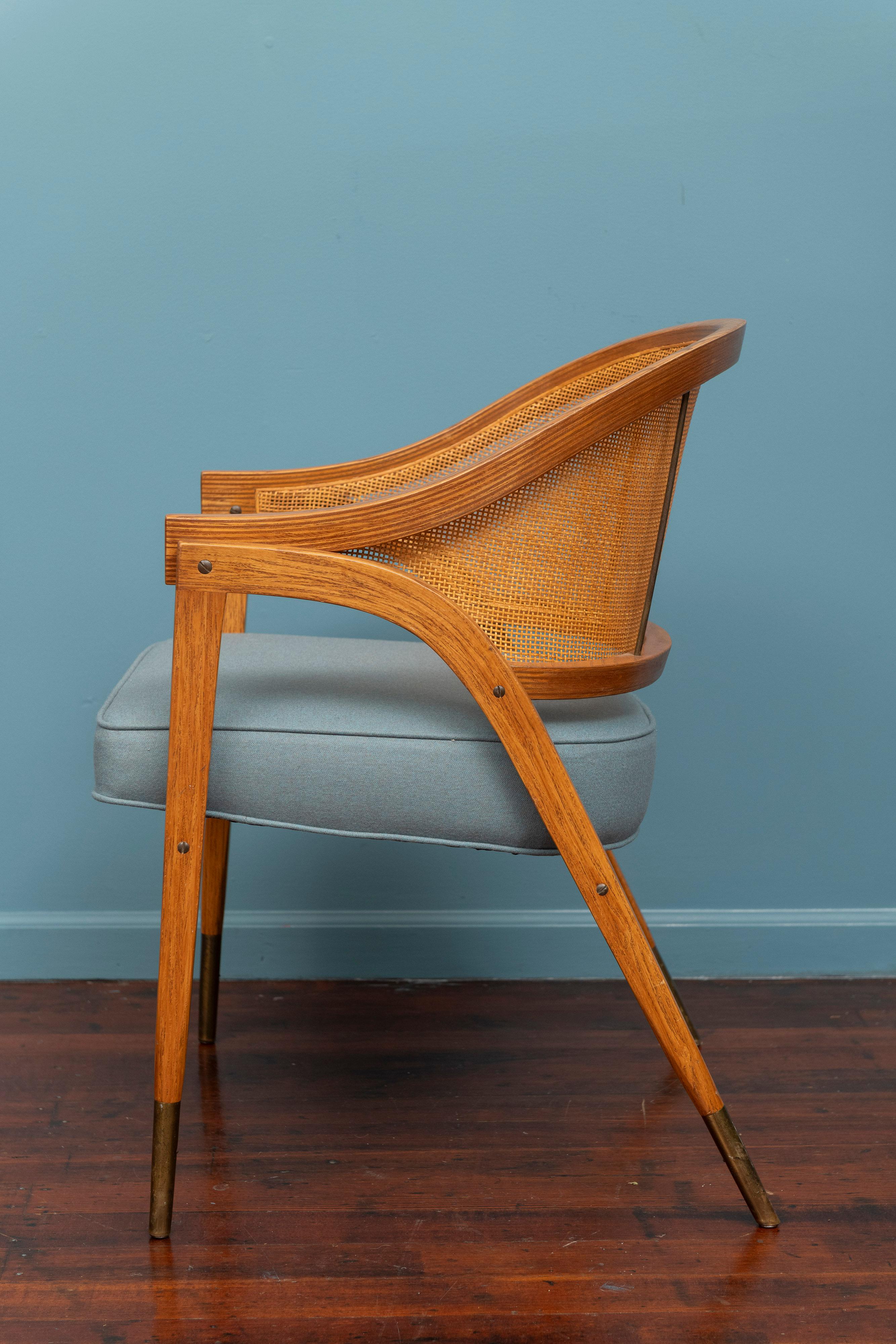 Silla de capitán Edward Wormley para Dunbar, Model 5480 Caña en venta