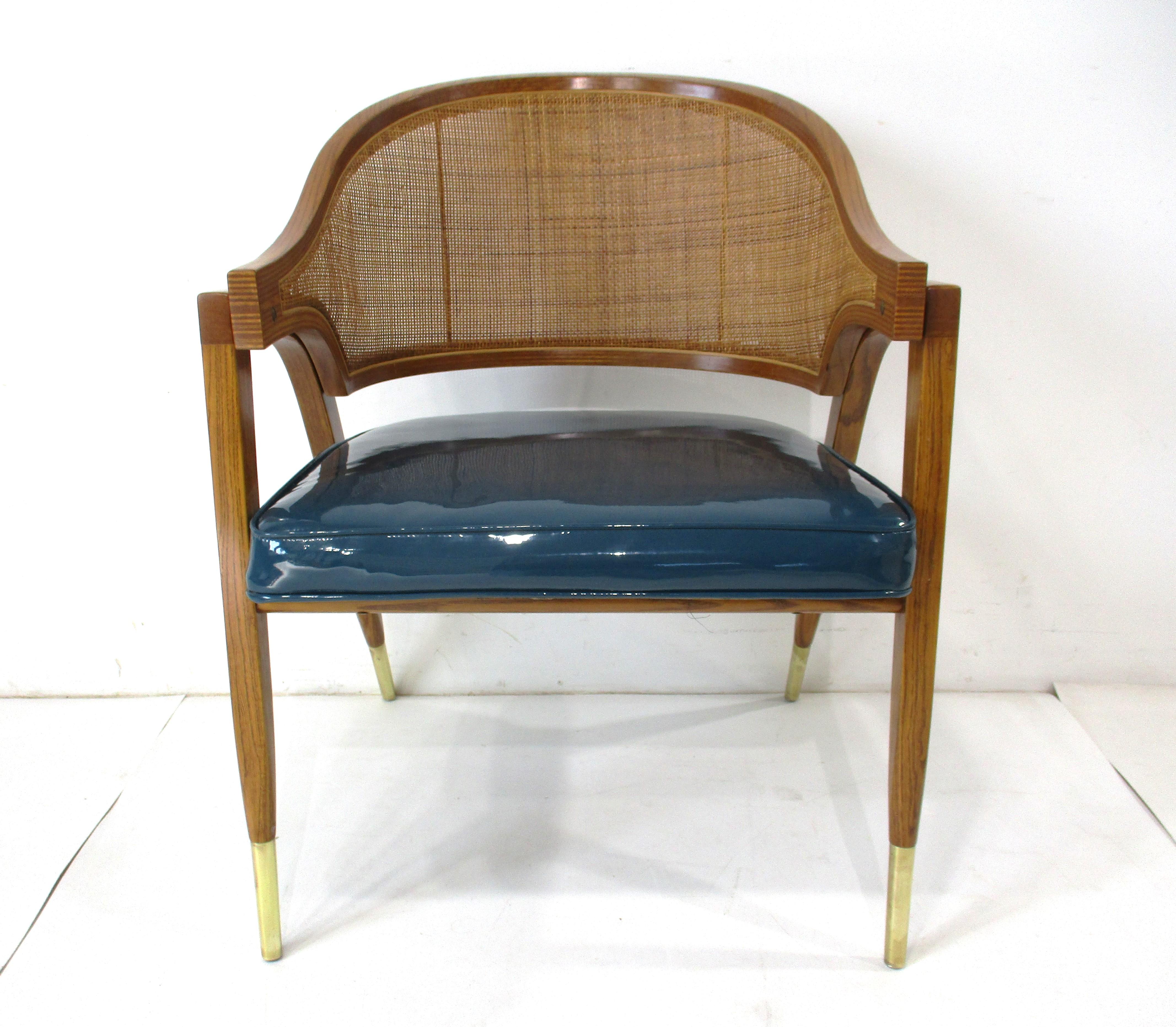 Mid-Century Modern Dunbar Captains Compass Chair model # 5480 by Edward Wormley