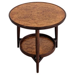 Edward Wormley Carpathian Elm and Walnut Table w/ Tray for Dunbar
