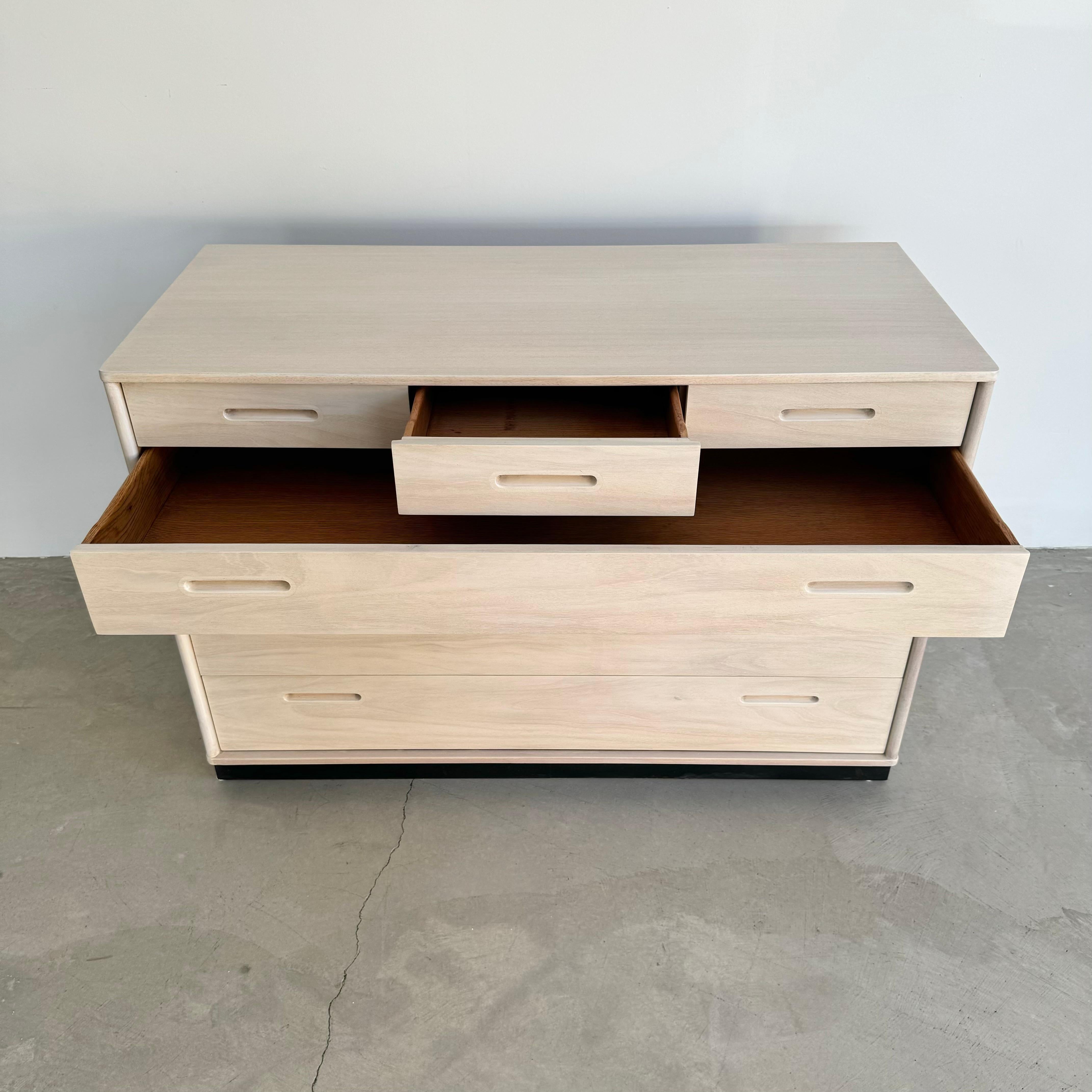 American Edward Wormley Cerused Oak Dresser for Dunbar, 1950s USA