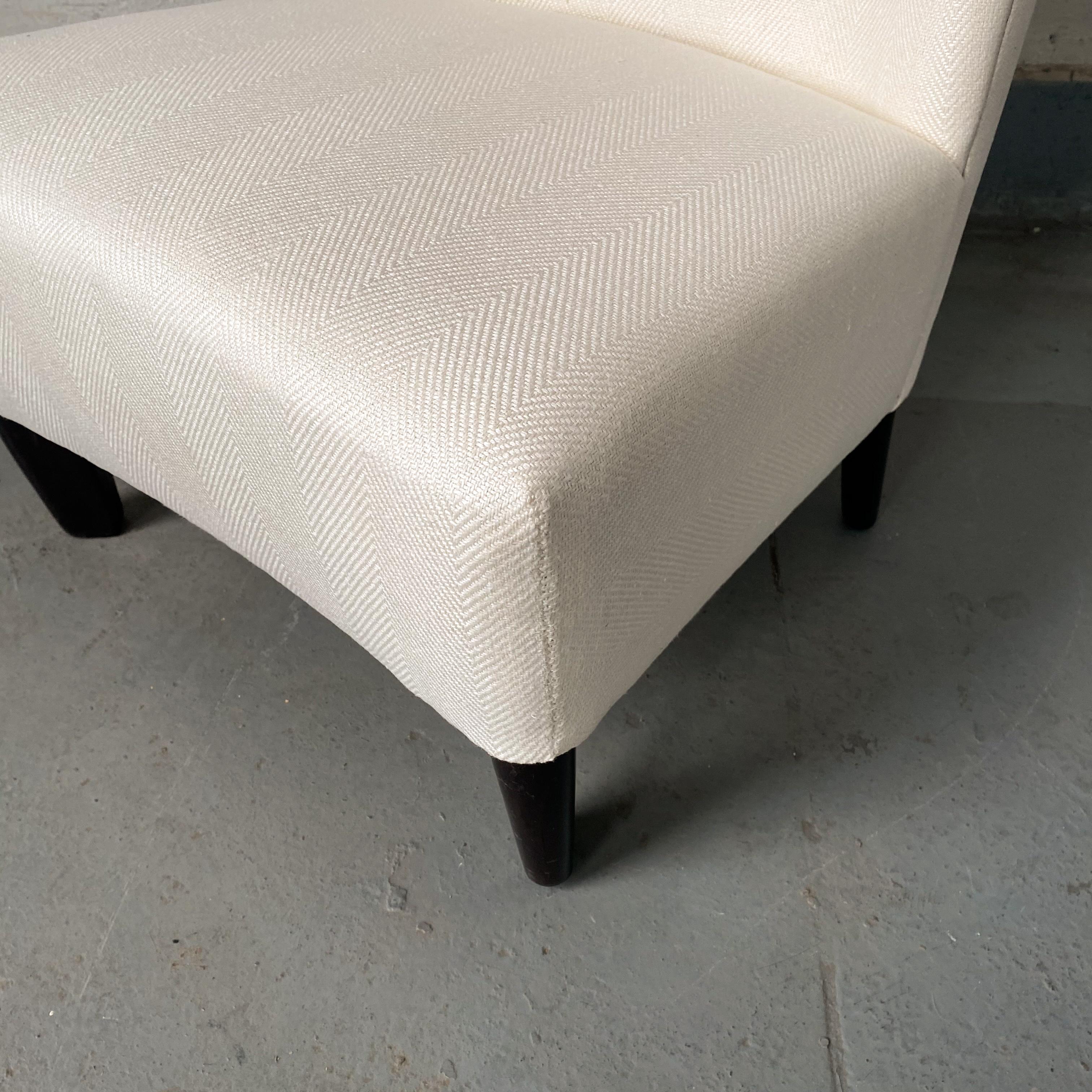 Fabric Edward Wormley Chair for Dunbar Model 2424B For Sale