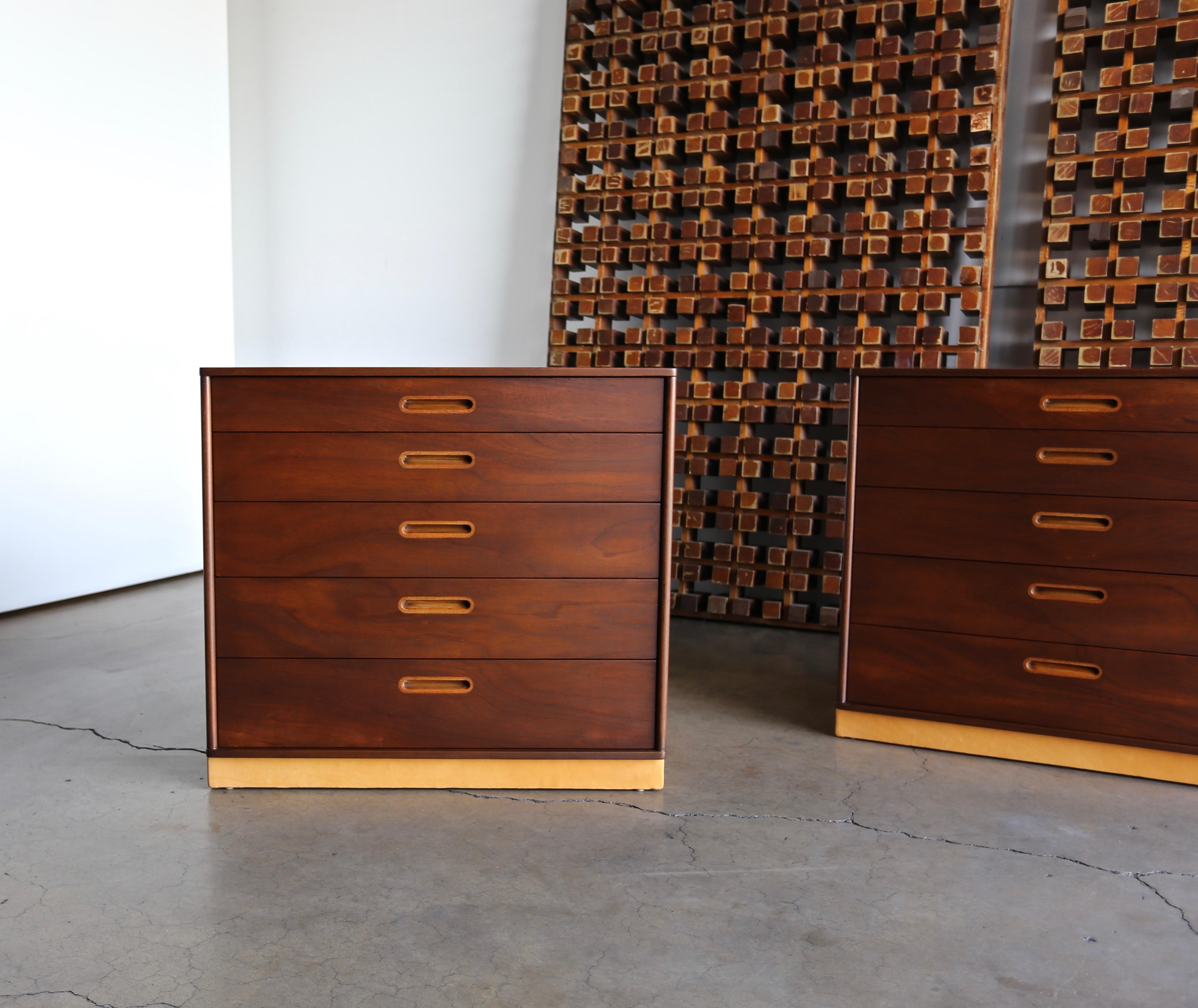 Stained Edward Wormley Chest for Dunbar circa 1955