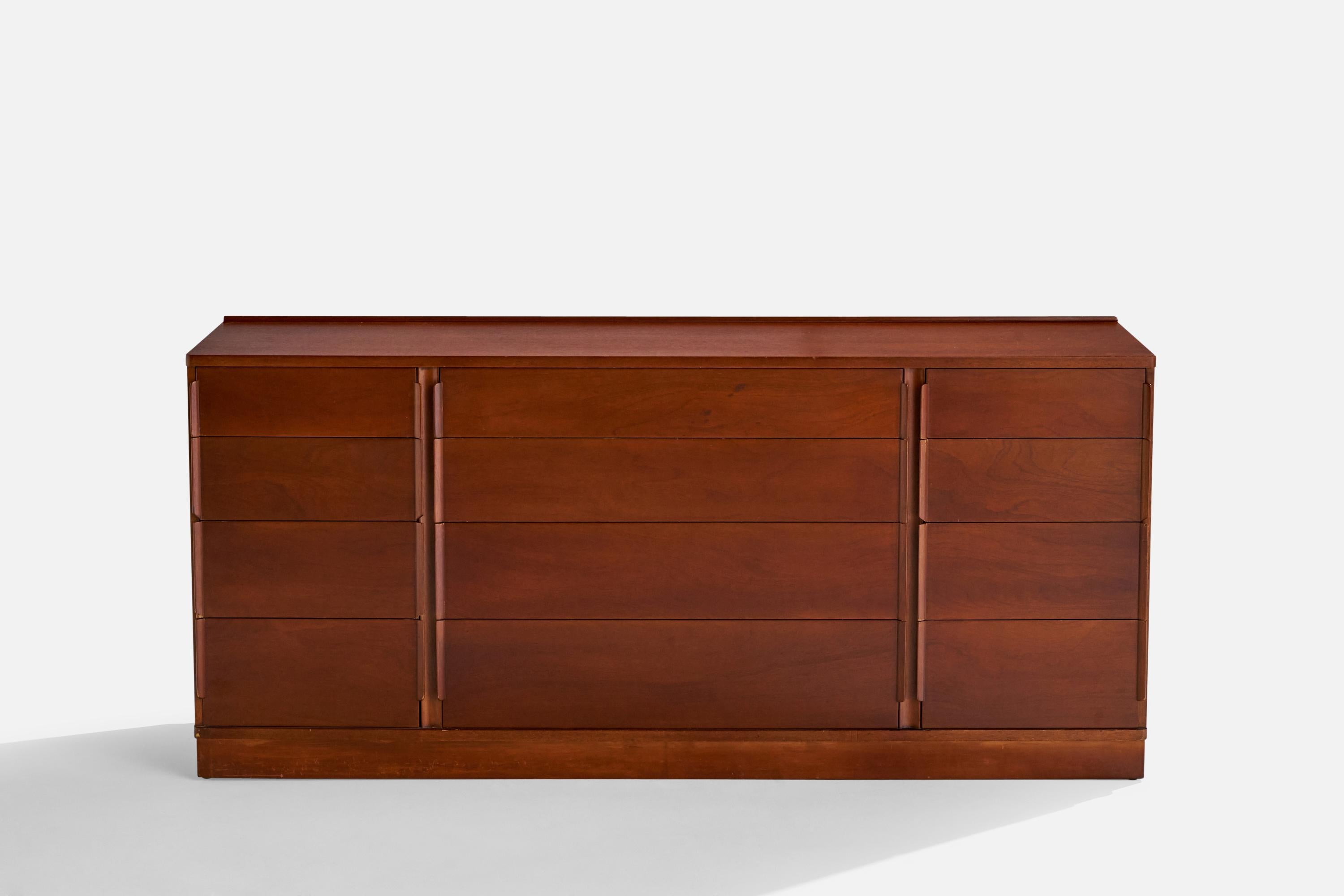 Mid-Century Modern Edward Wormley, Chest of Drawers, Mahogany, USA, 1950s For Sale