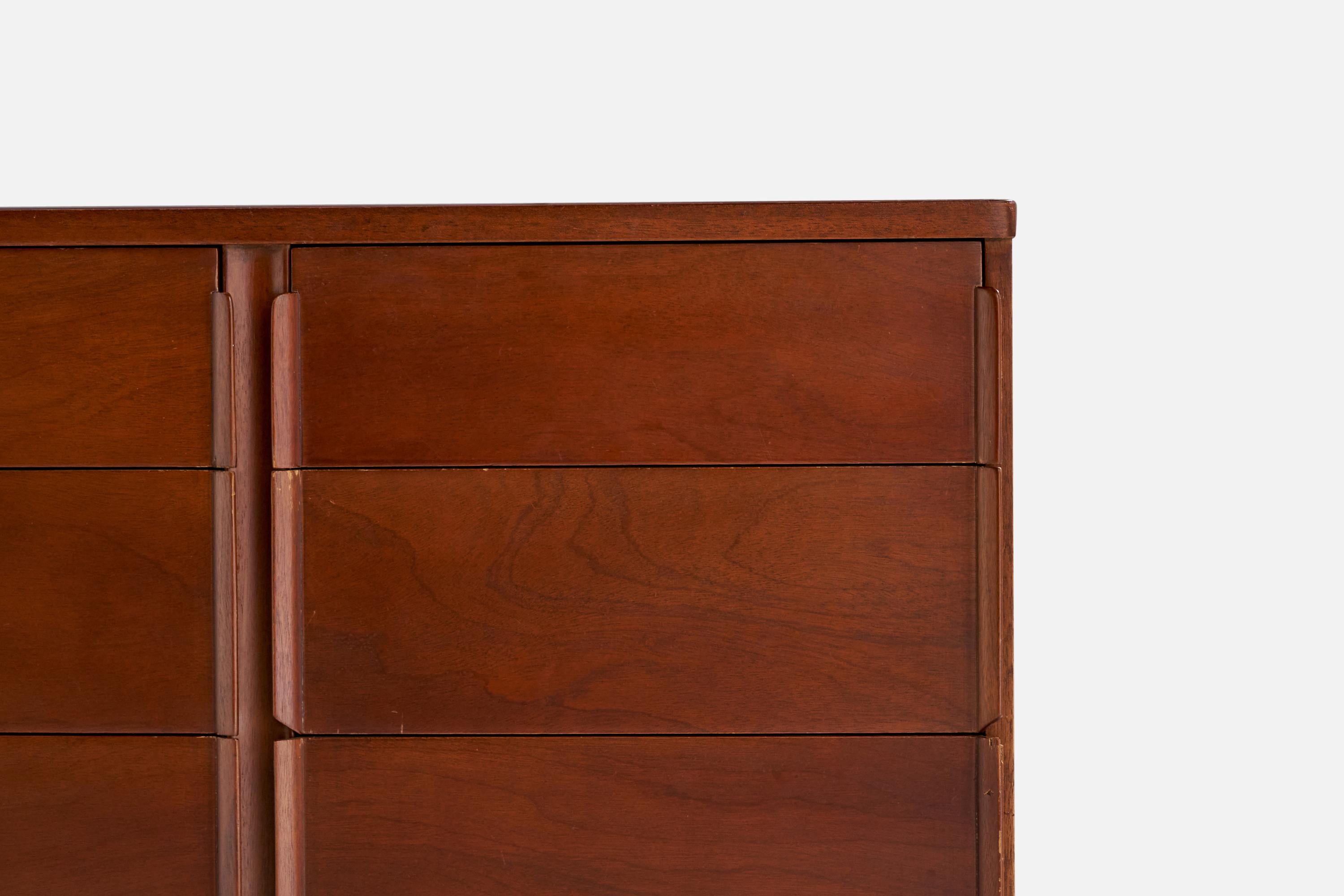 American Edward Wormley, Chest of Drawers, Mahogany, USA, 1950s For Sale