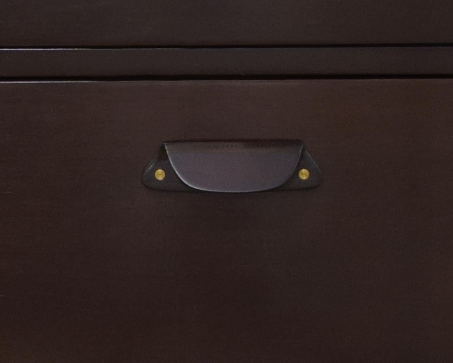 Edward Wormley Chest of Drawers with Hand-Carved Pulls 1955 'Signed' In Excellent Condition In New York, NY