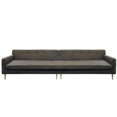 Edward Wormley Clean-Line Sofa with Conical Brass Legs 1951