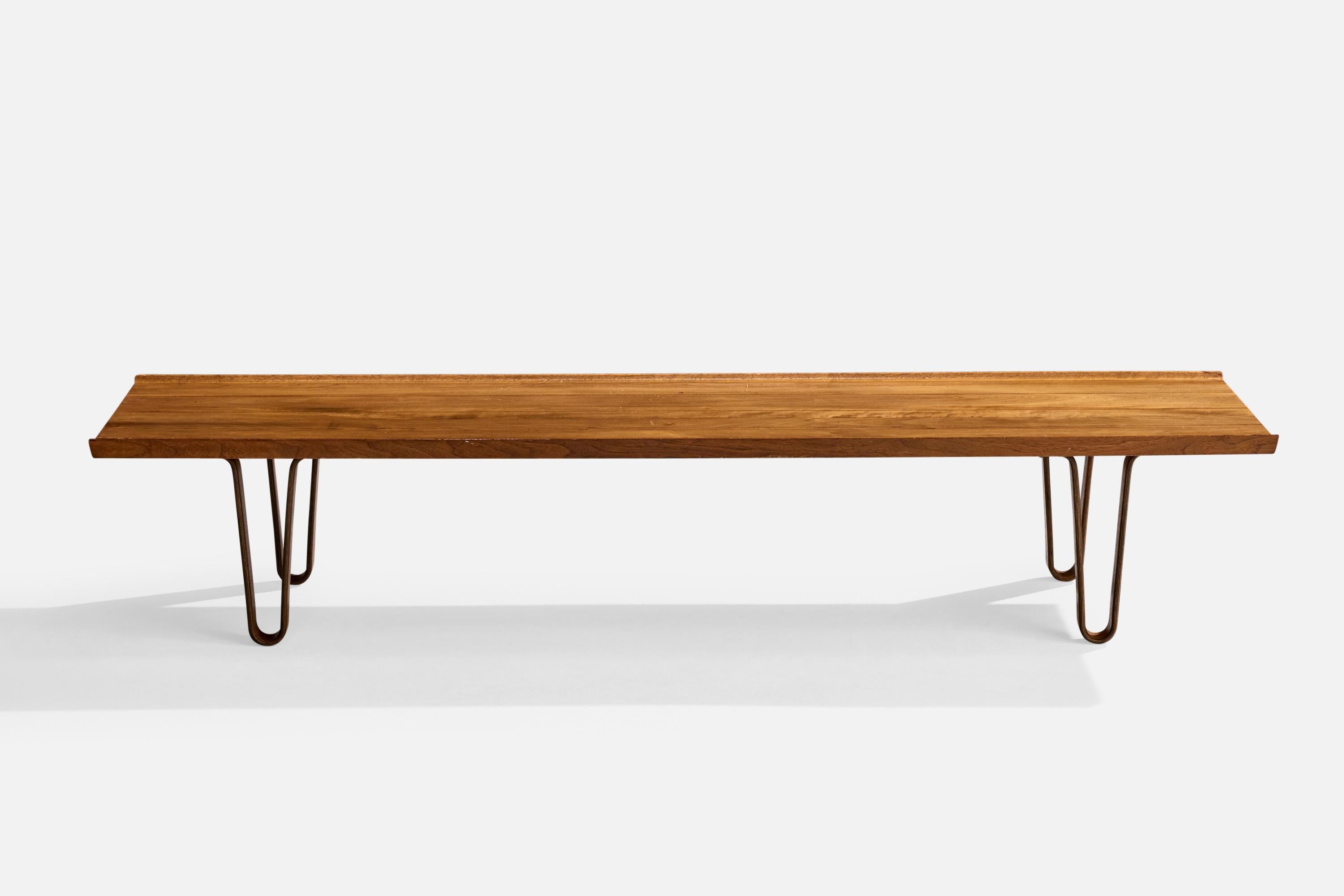 Mid-Century Modern Edward Wormley, Coffee Table, Walnut, USA, 1950s For Sale