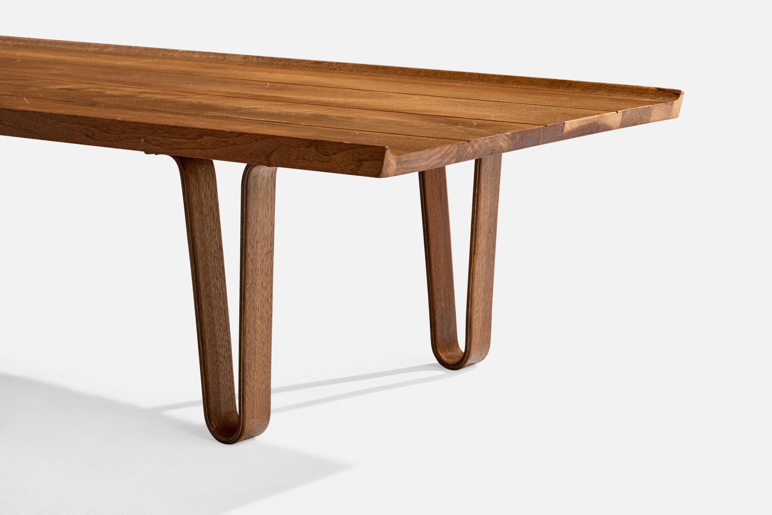 Edward Wormley, Coffee Table, Walnut, USA, 1950s For Sale 2