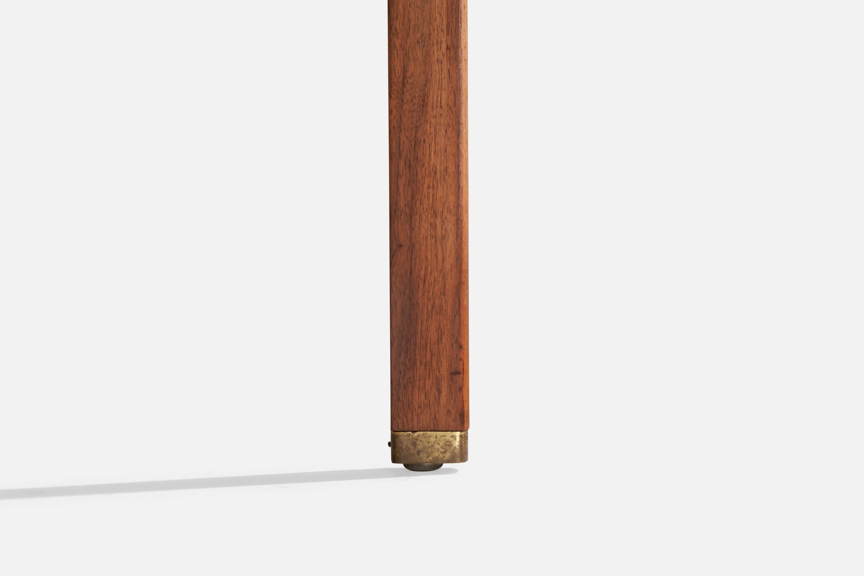 Edward Wormley, Console Table, Walnut, Brass, USA, 1950s For Sale 6