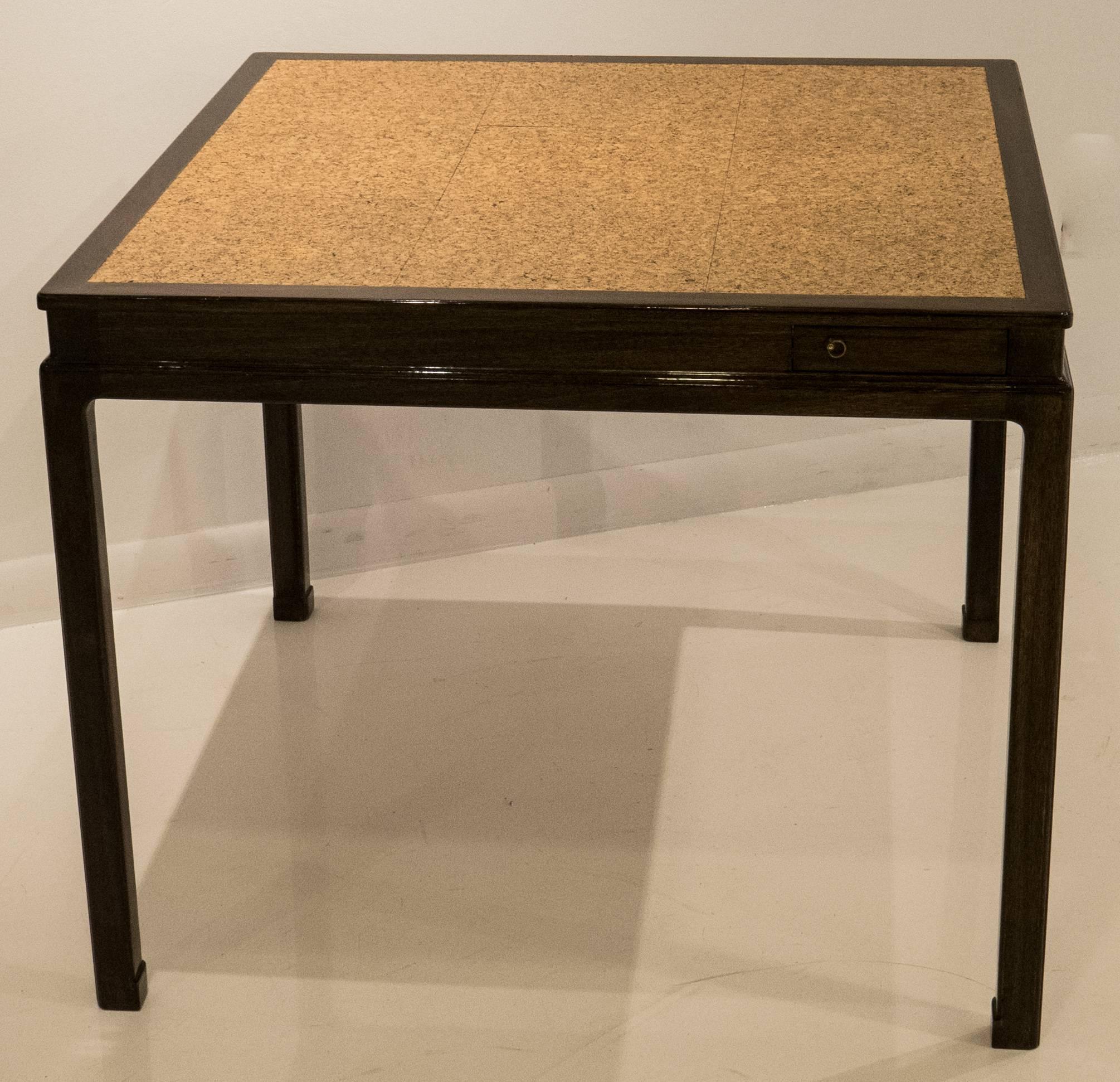 American Edward Wormley Cork-Top Game Table for Dunbar