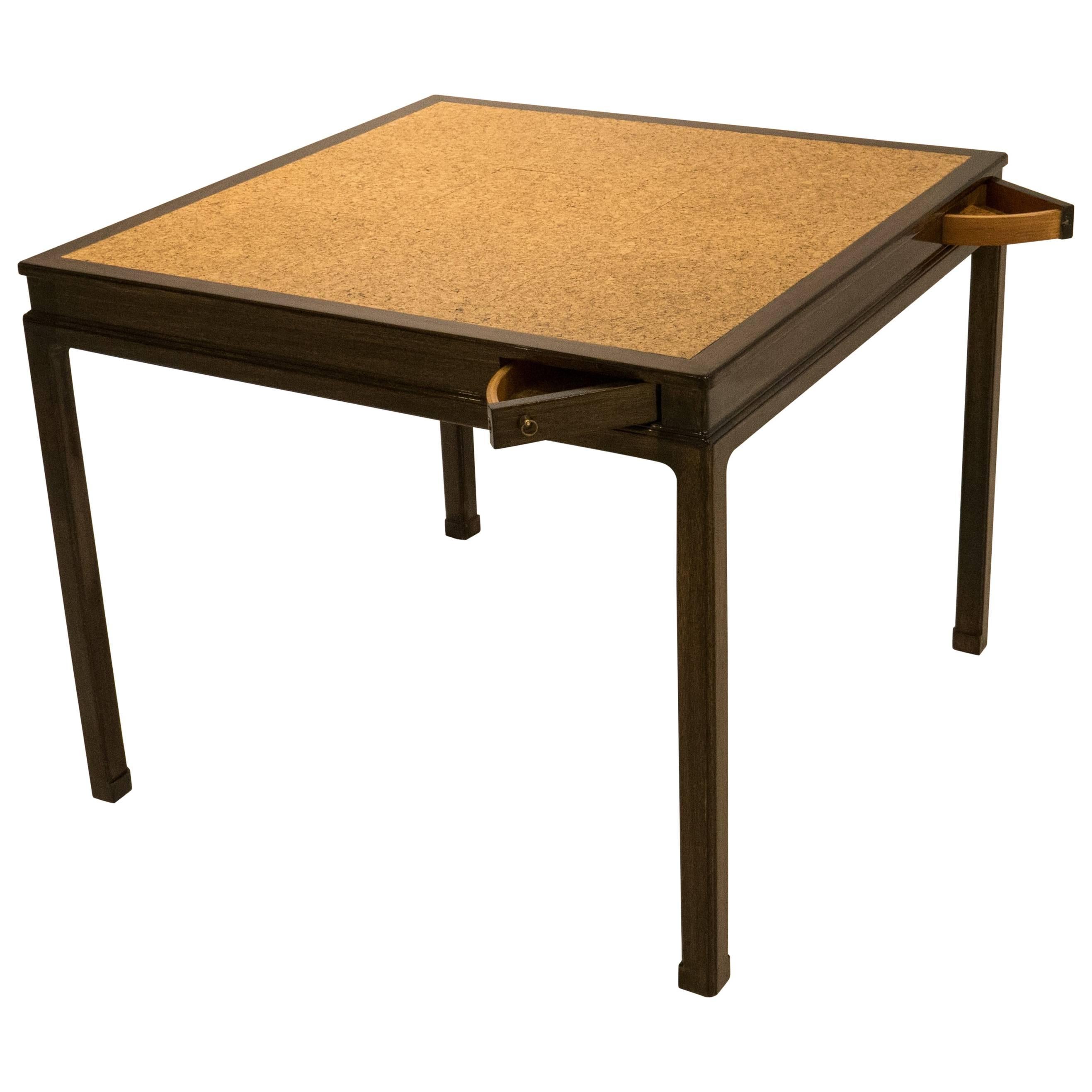 Edward Wormley Cork-Top Game Table for Dunbar