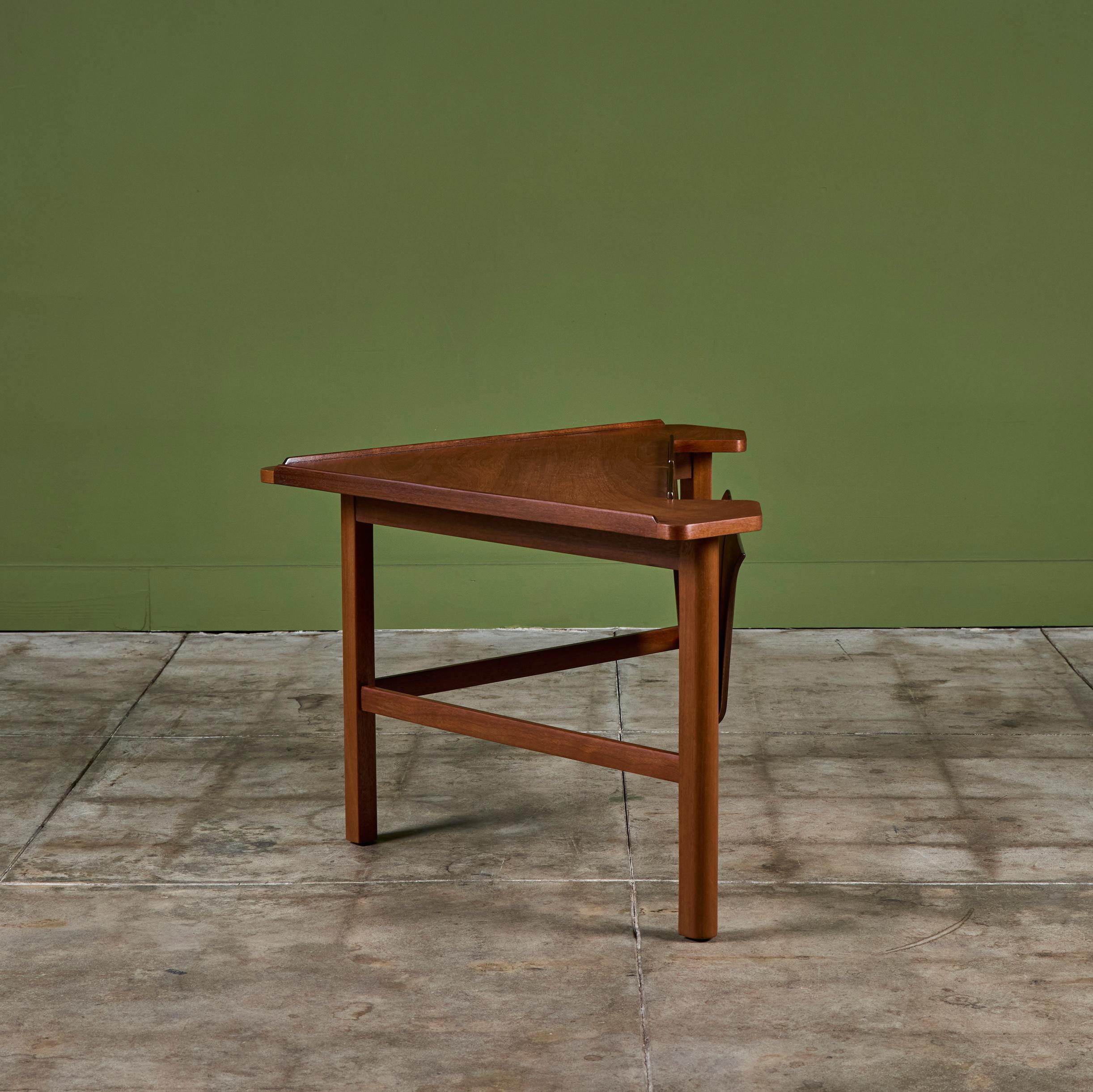 American Edward Wormley Corner Magazine Table for Dunbar For Sale