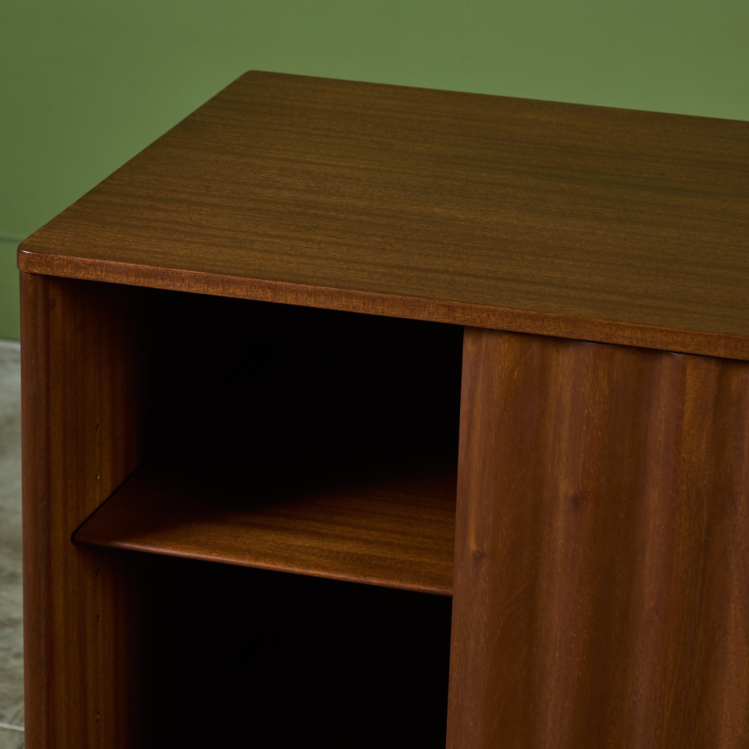 Edward Wormley Credenza with Rippled Cabinets for Dunbar For Sale 8
