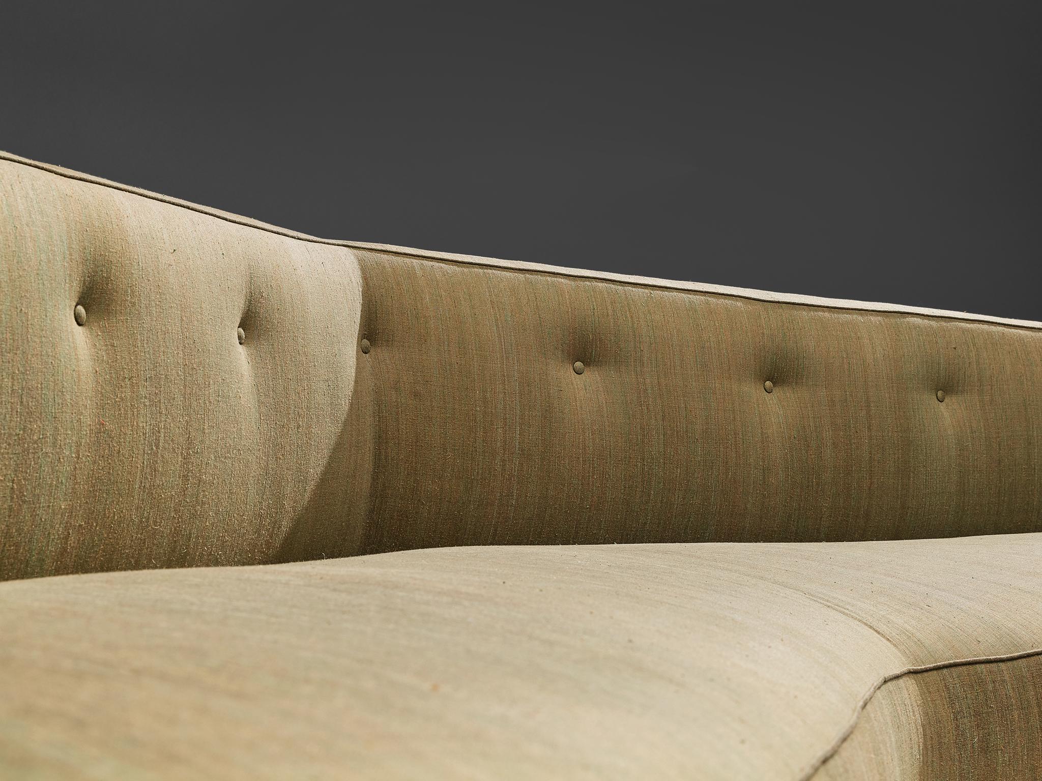 Edward Wormley Custom-Made 'Janus' Sofa in Soft Green Upholstery 3