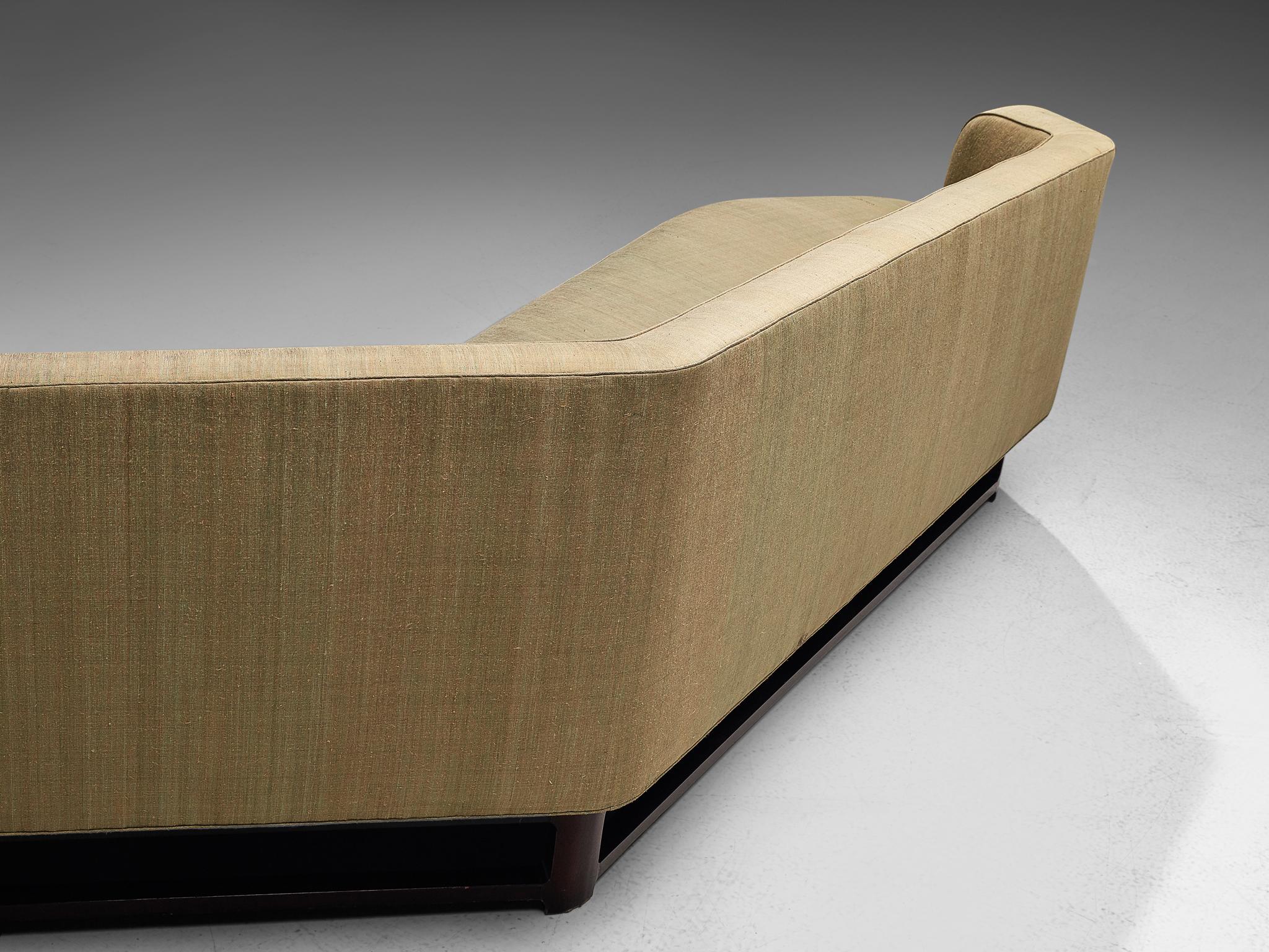 Edward Wormley Custom-Made 'Janus' Sofa in Soft Green Upholstery 2