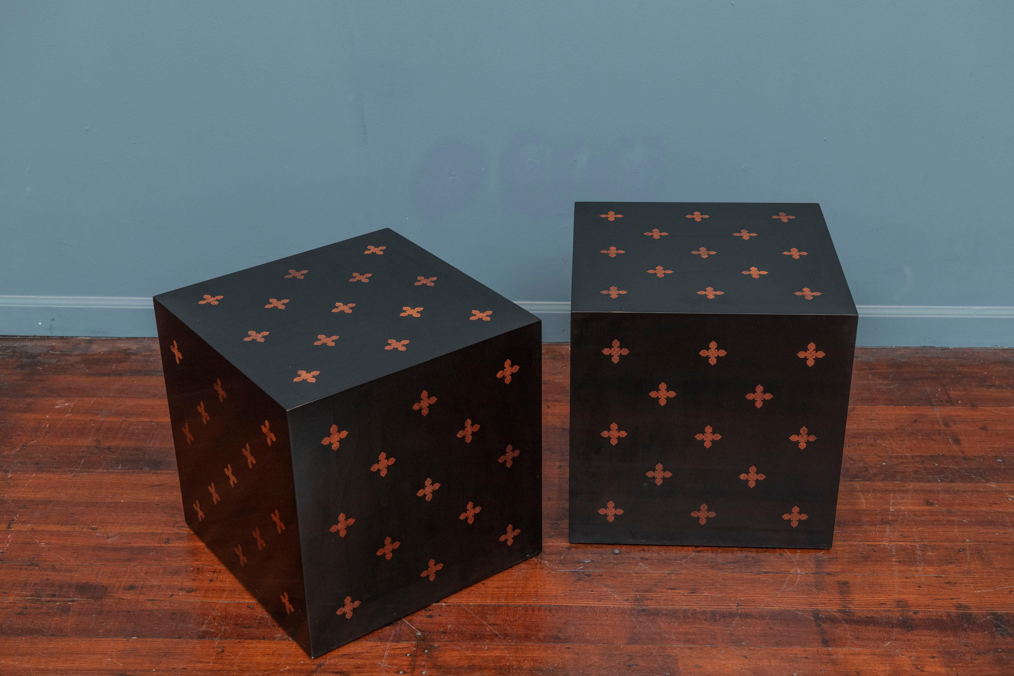 American Edward Wormley Design Cube Tables for Dunbar