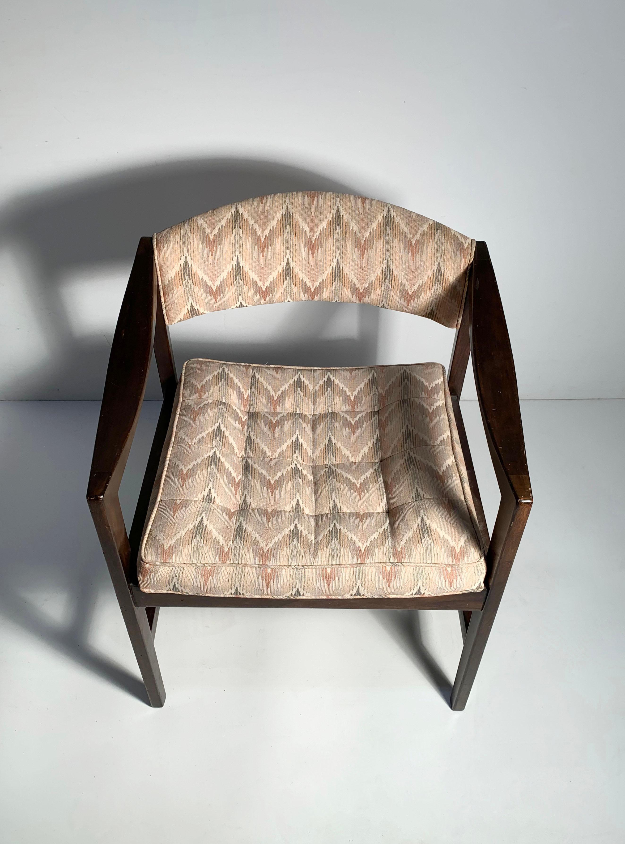 Mid-Century Modern Edward Wormley Desk Arm Chair for Dunbar For Sale