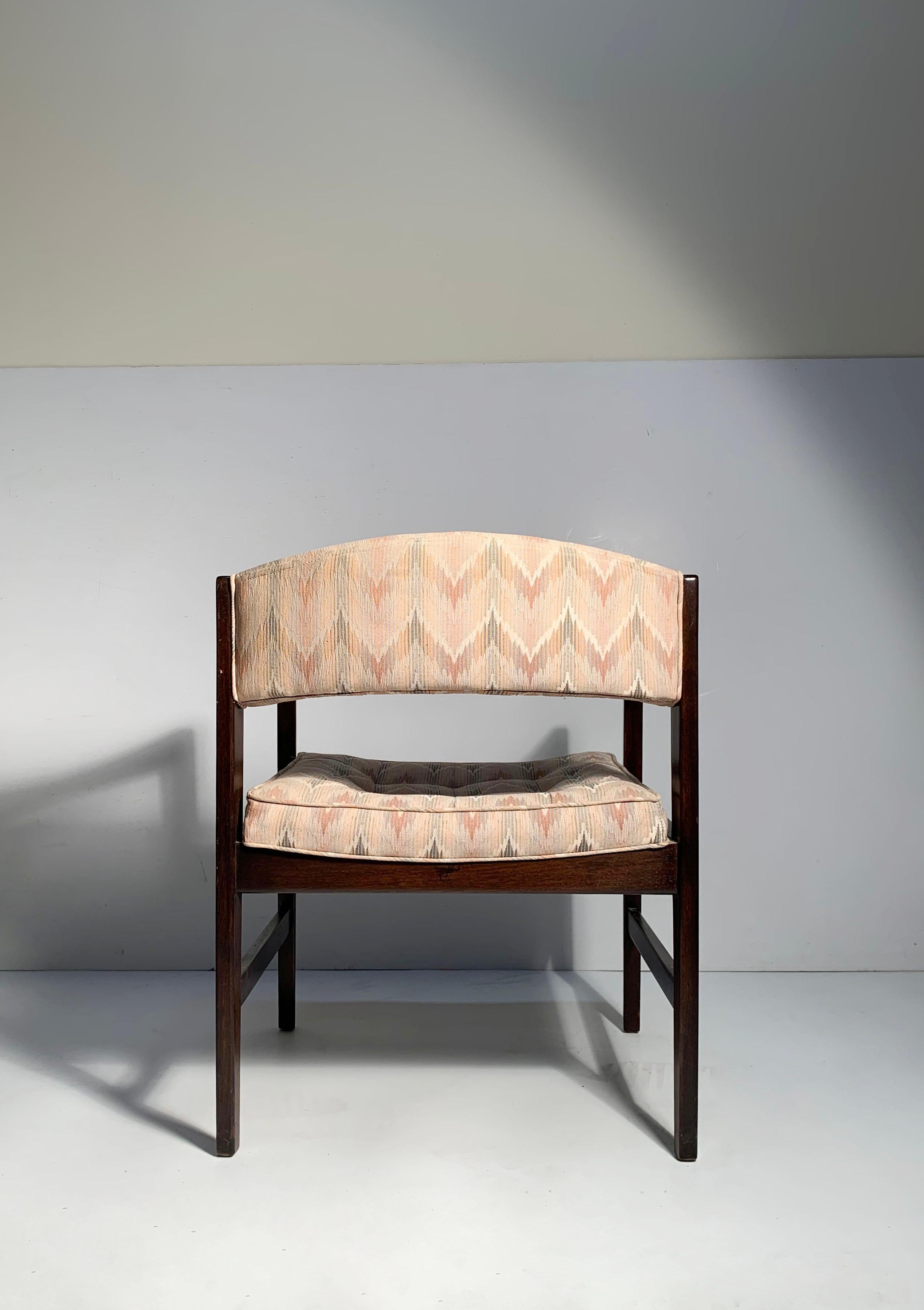 Wood Edward Wormley Desk Arm Chair for Dunbar For Sale