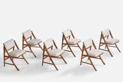 Edward Wormley, Sillas de comedor, Nogal, Tela, EE.UU., Década de 1950