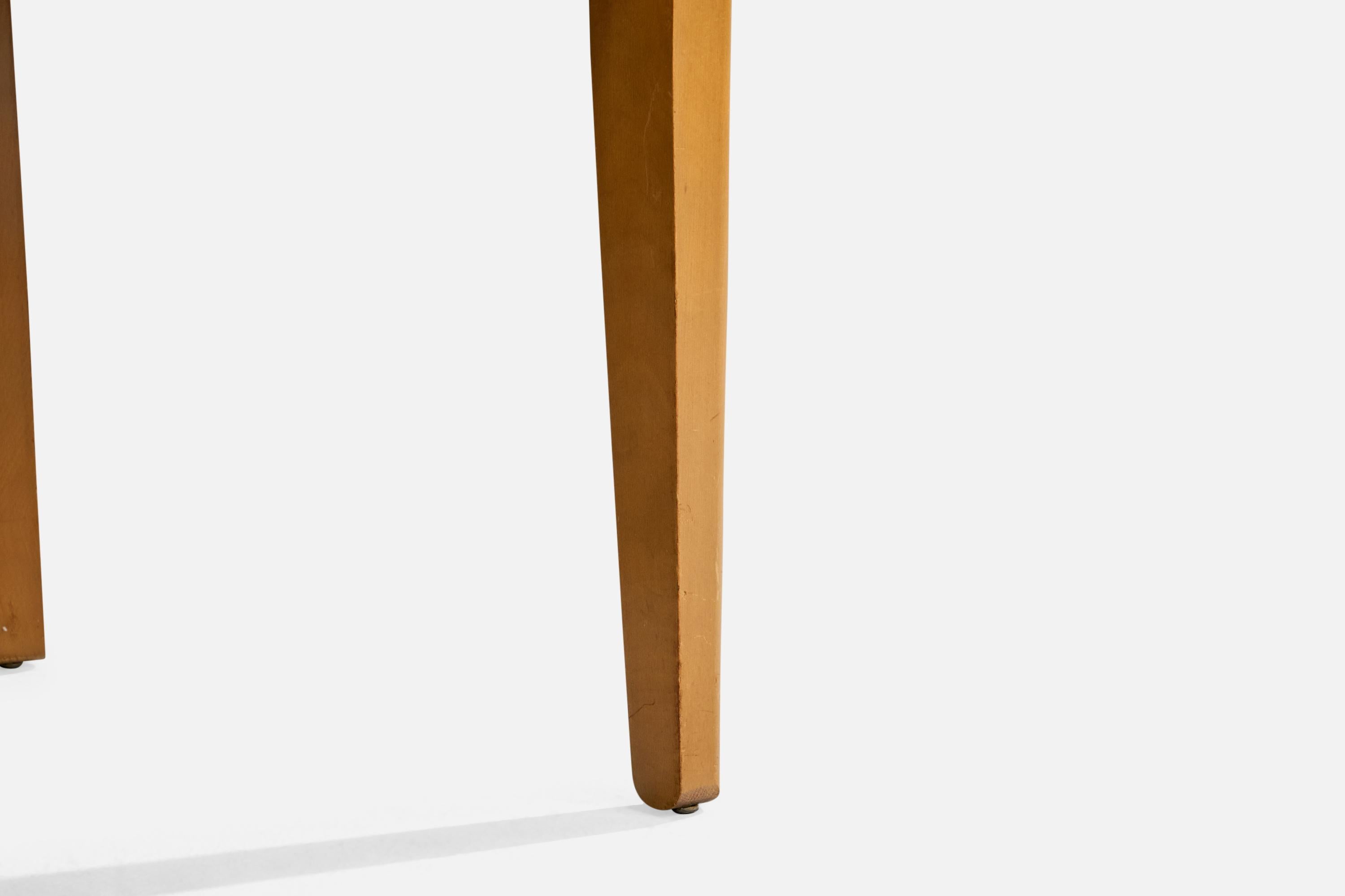 Edward Wormley, chaises de salle à manger, Wood, velours, États-Unis, années 1950 en vente 6