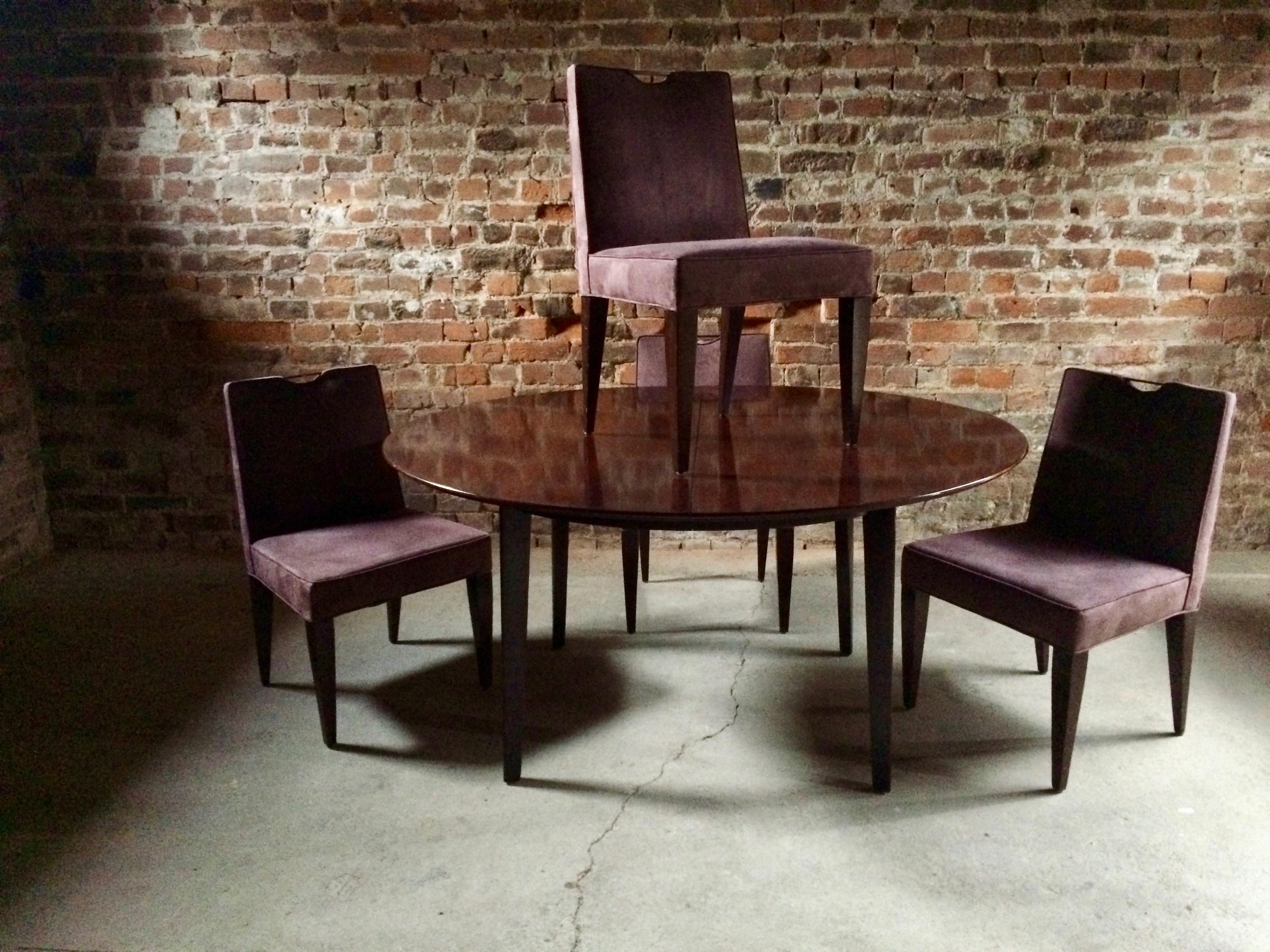Edward Wormley Dining Table and Four Chairs by Dunbar Owned Noel Gallagher Oasis 6