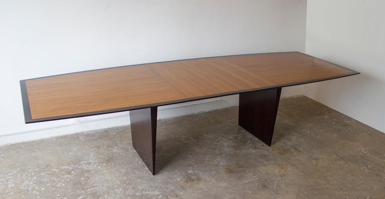 Mid-Century Modern Edward Wormley Dining Table for Dunbar Model 5965 Special Order Walnut Top 1950s For Sale