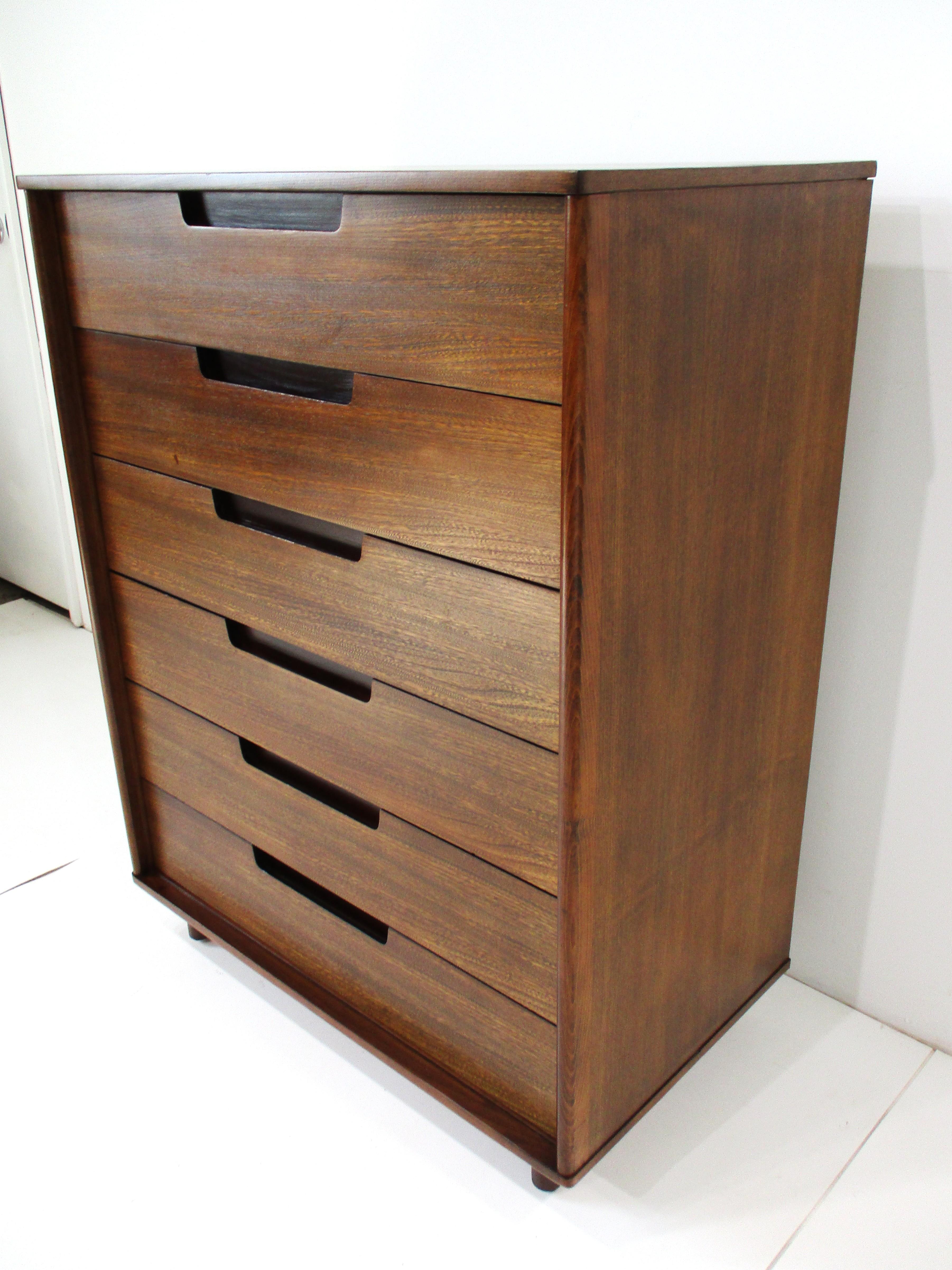 Mid-Century moderno Cassettone Edward Wormley Drexel Highboy in vendita