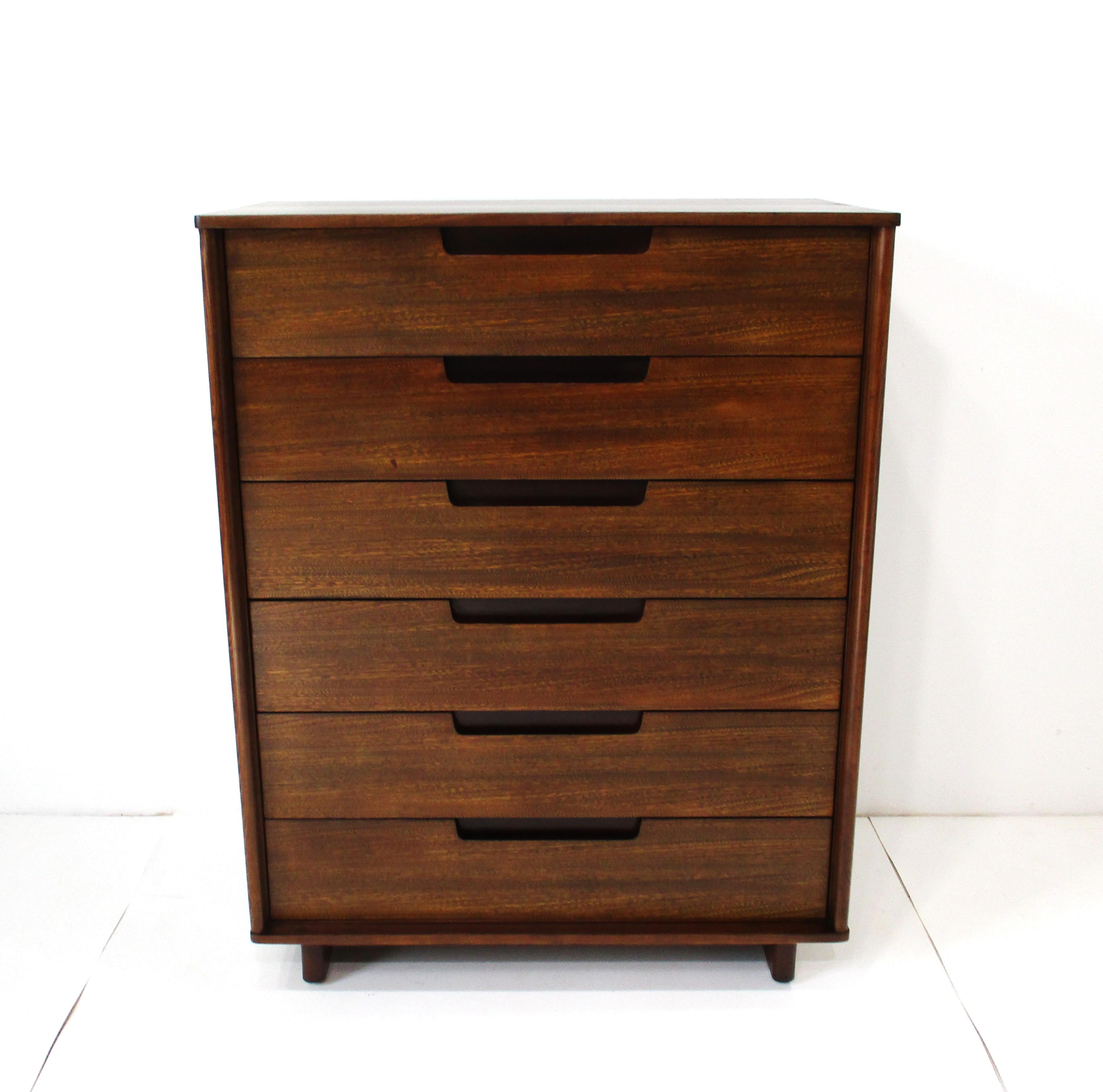 Americano Cassettone Edward Wormley Drexel Highboy in vendita