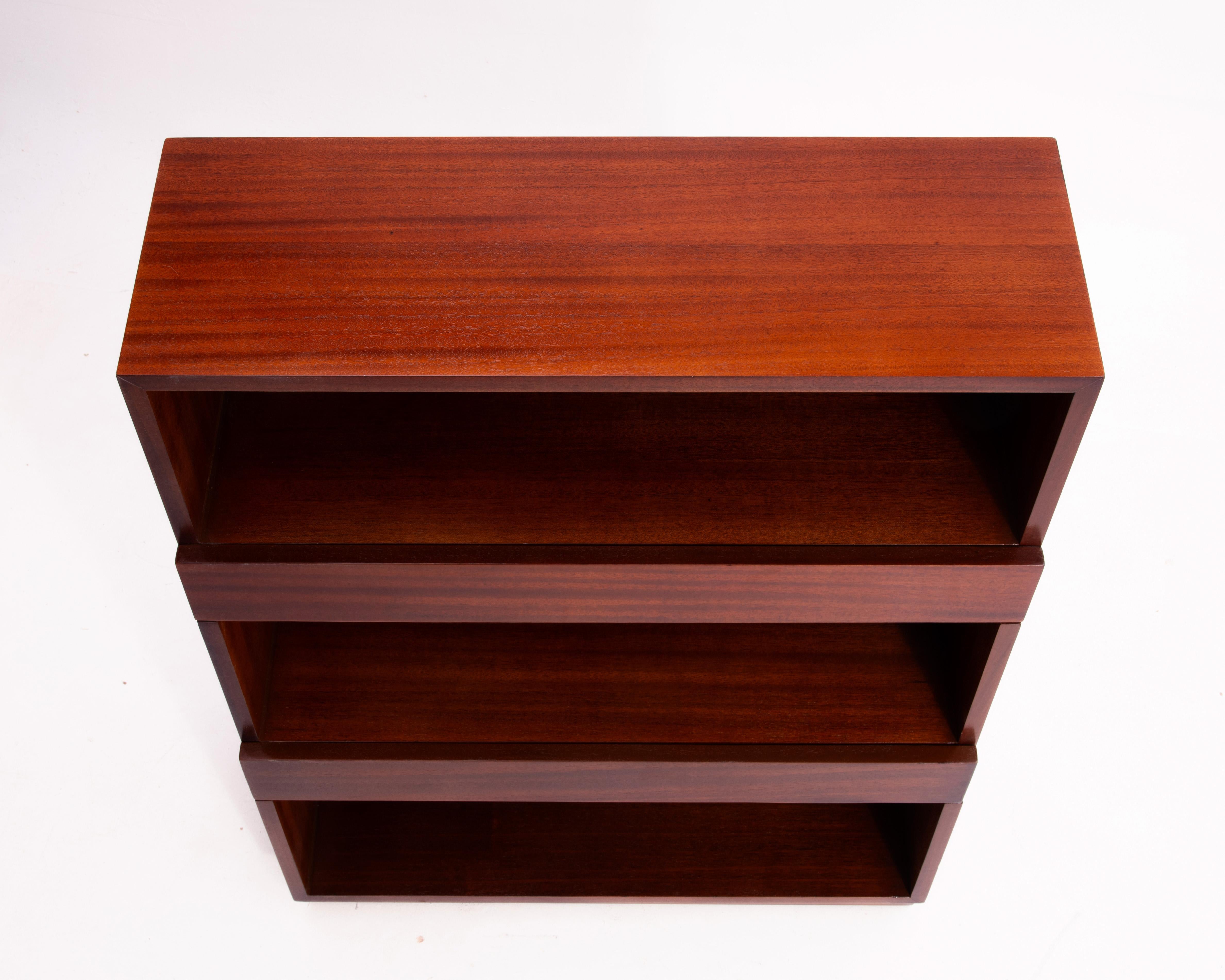 Edward Wormley Dunbar Banded Mahogany Stepped Bookcase 1960s For Sale 2