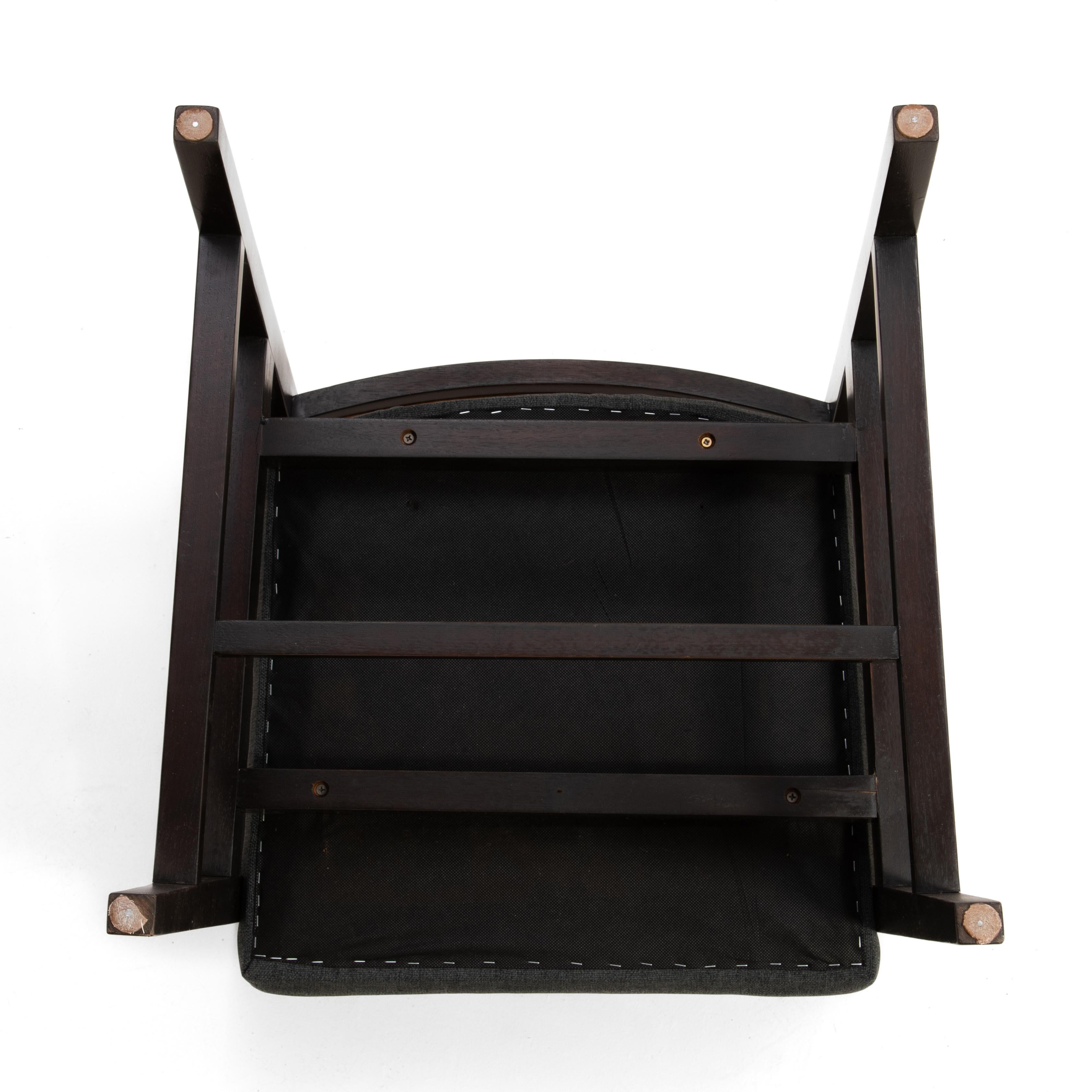 Edward Wormley Dunbar Cane Rosewood Armchair Mid Century Restored Knoll Fabric For Sale 9