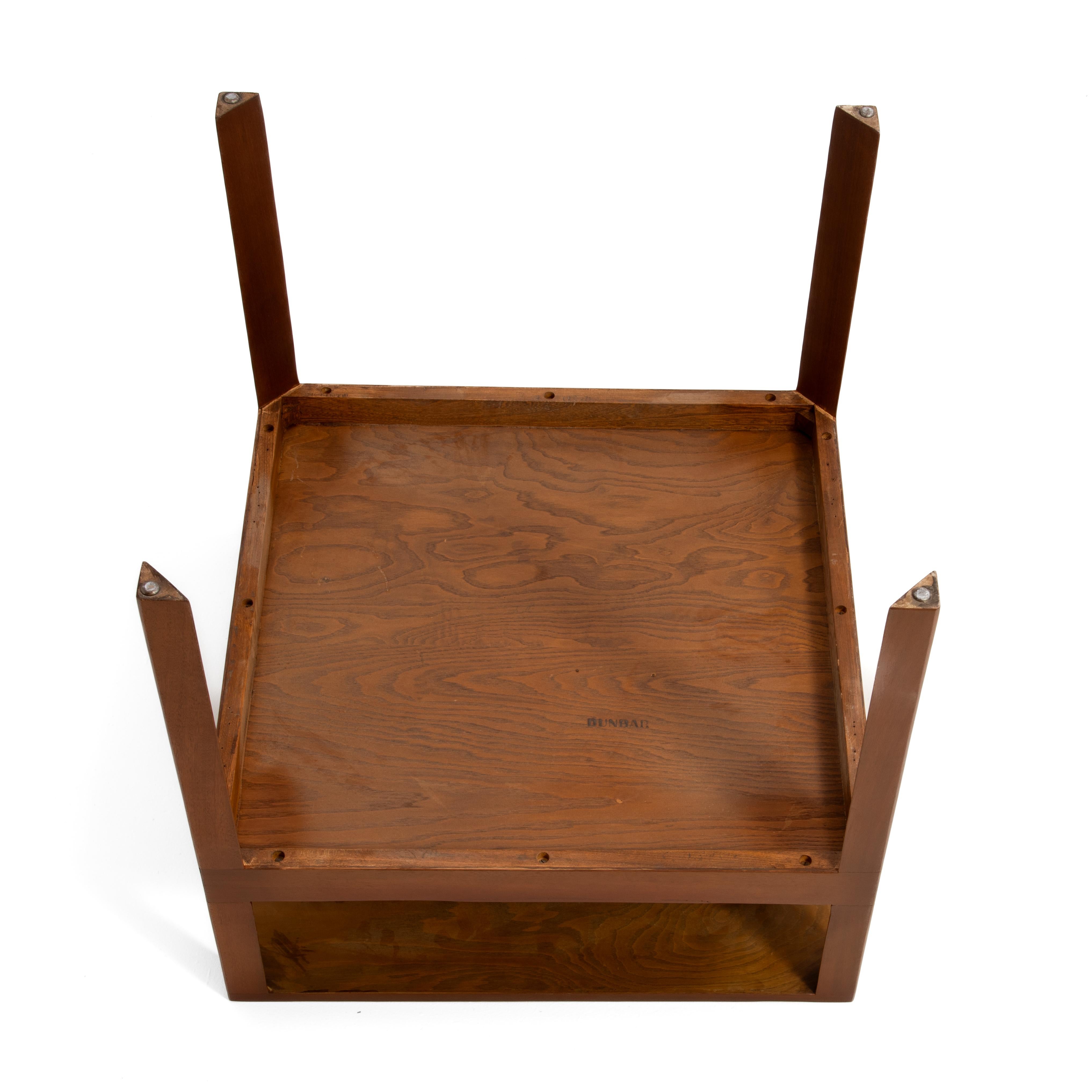 Edward Wormley Mesa de centro Dunbar Cuadrada escalonada Mediados de los años 50 en venta 7