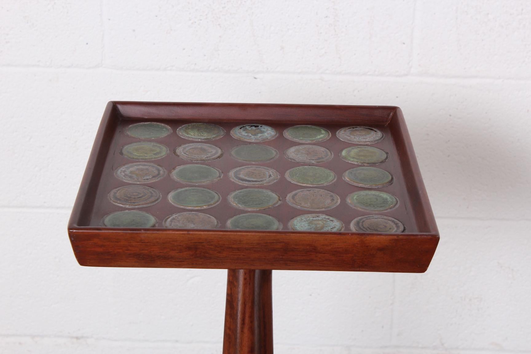 Edward Wormley Dunbar Janus Side Table with Natzler Tiles 4